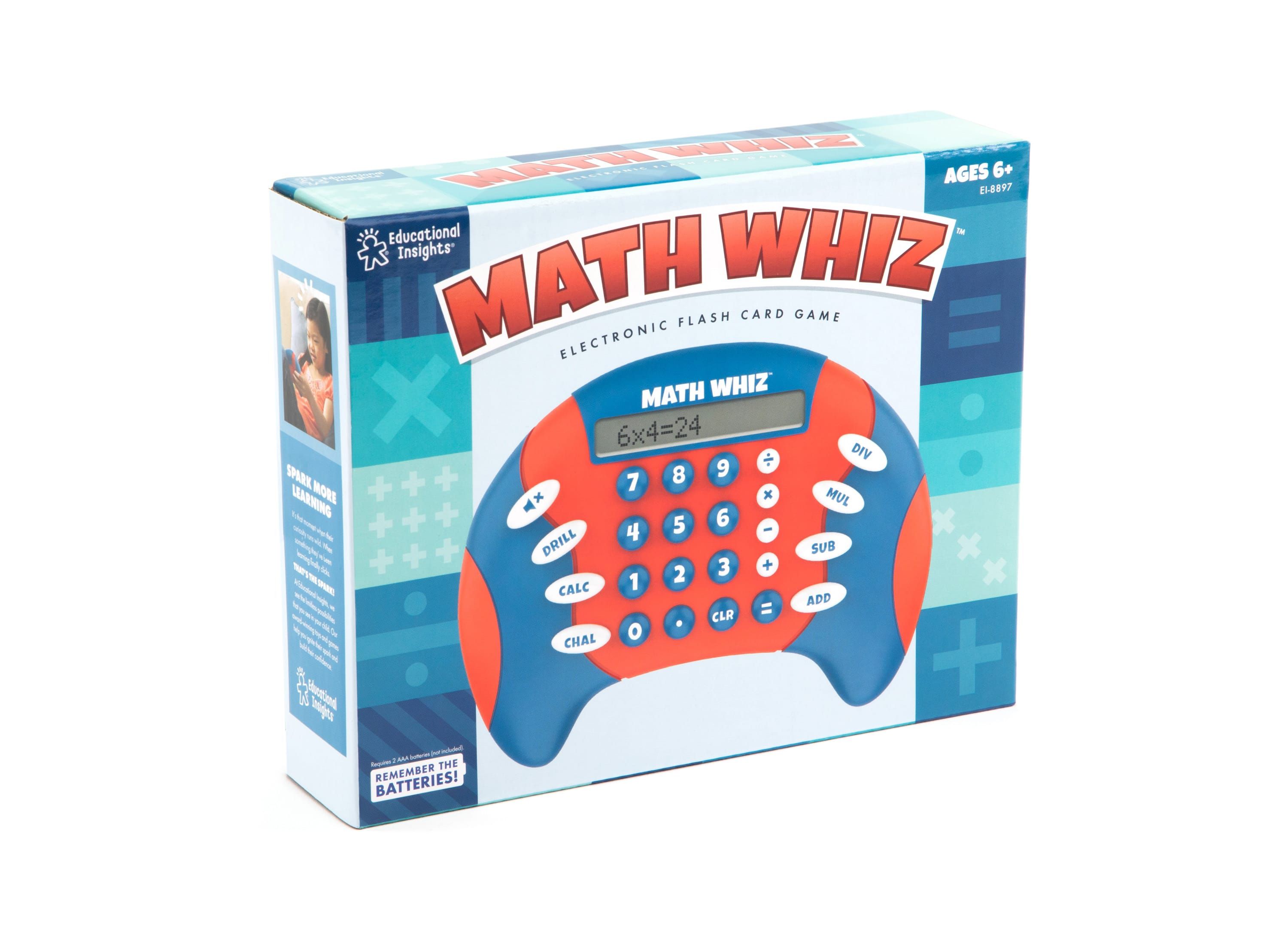 Math Whiz - Electronic Flash Card Game