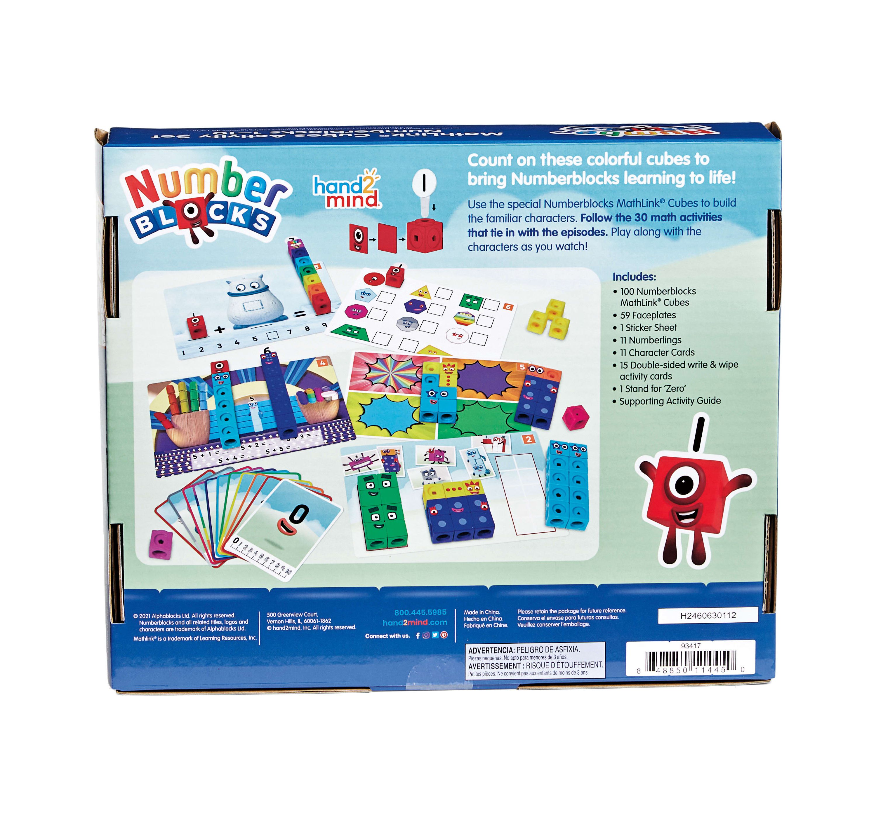 MathLink Cubes Numberblocks 1-10 Activity Set