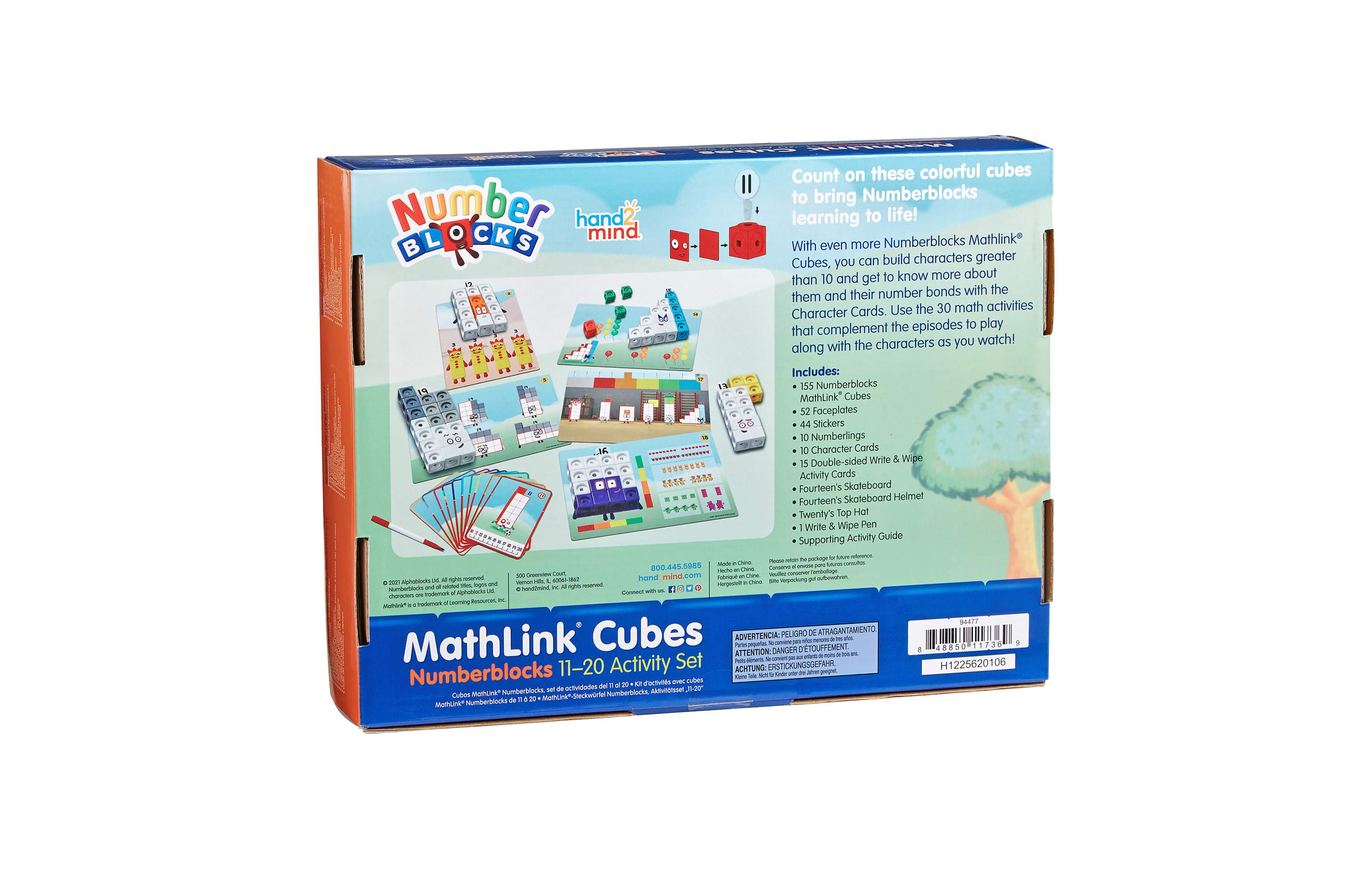 MathLink Cubes Numberblocks 11-20 Activity Set