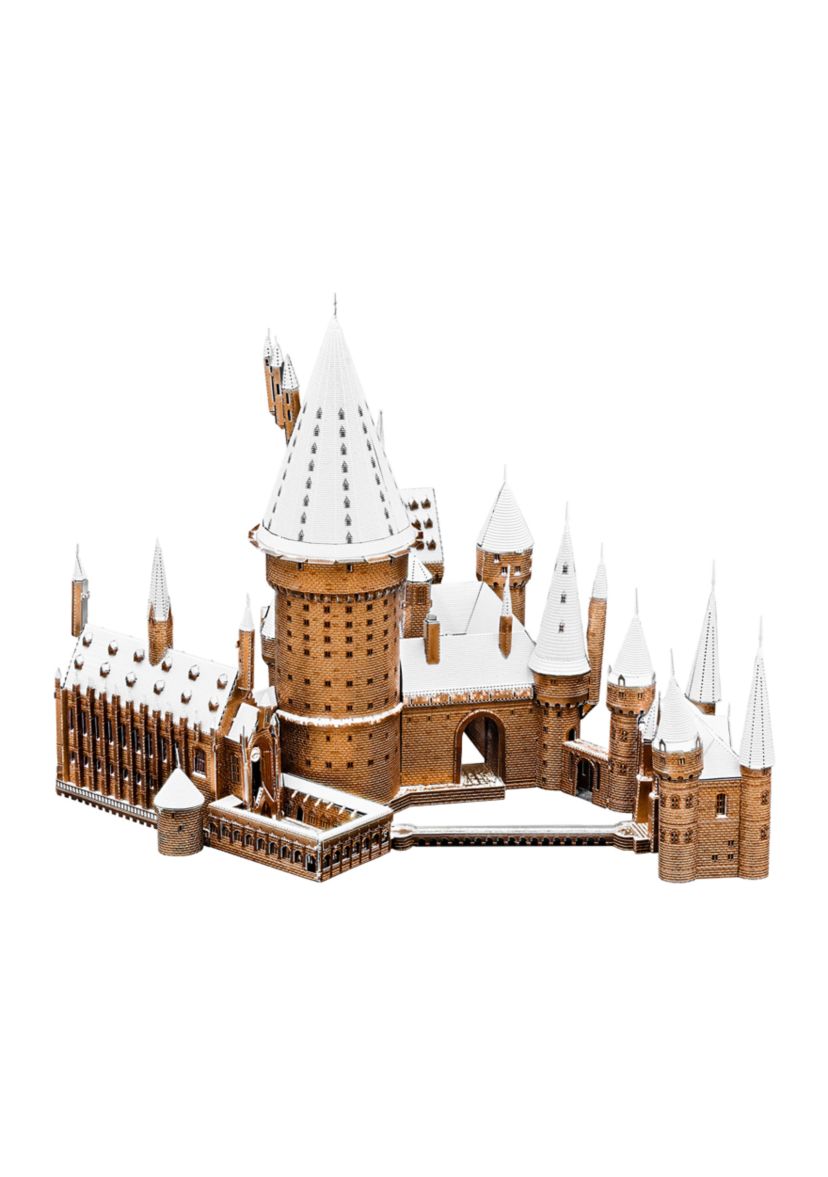 Metal Earth Premium Series ICONX 3D Metal Model Kit - Harry Potter Hogwarts in Snow