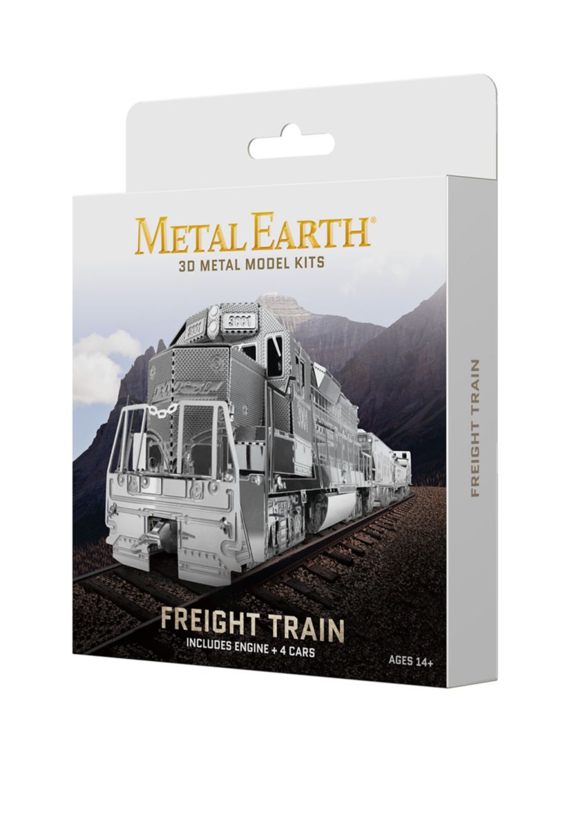 Metal Earth 3D Metal Model Kit Freight Train Box Set