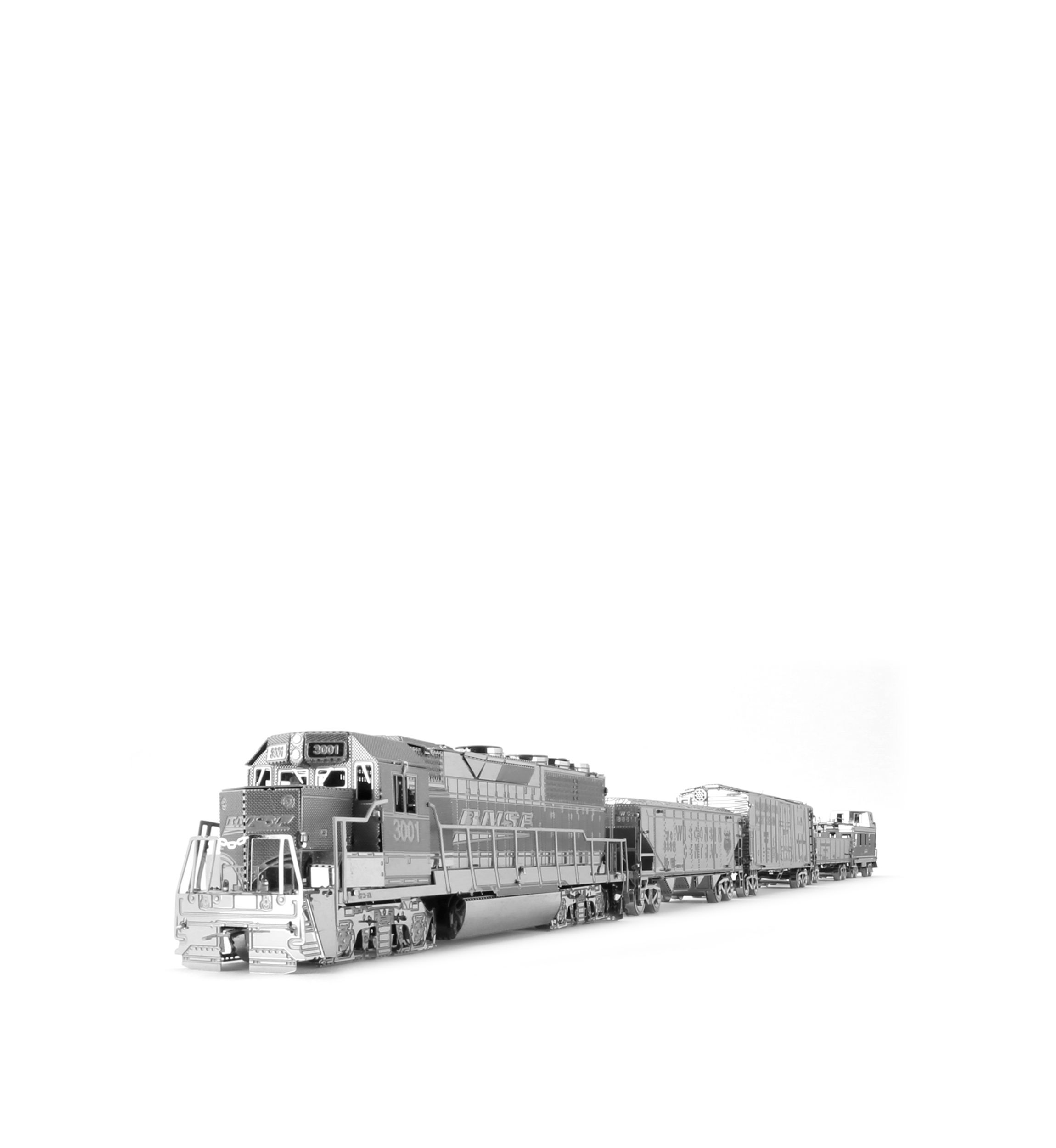 Metal Earth 3D Metal Model Kit Freight Train Box Set