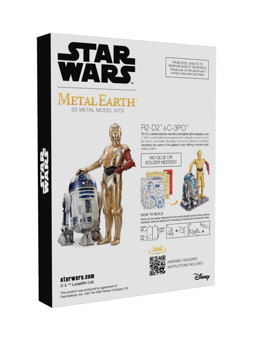 Star Wars R2-D2 & C-3PO Metal Earth 3D Metal Model Kit Box Set