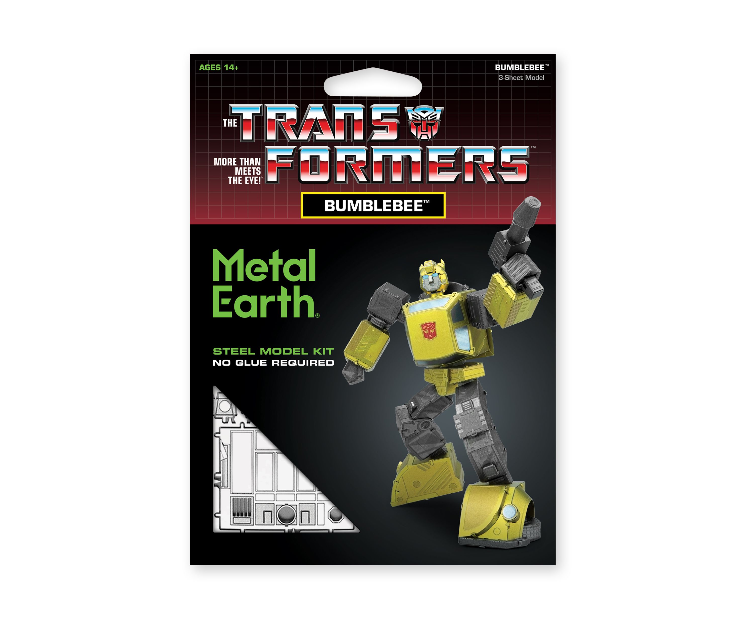 Metal Earth 3D Metal Model Kit - Transformers Color Bumblebee