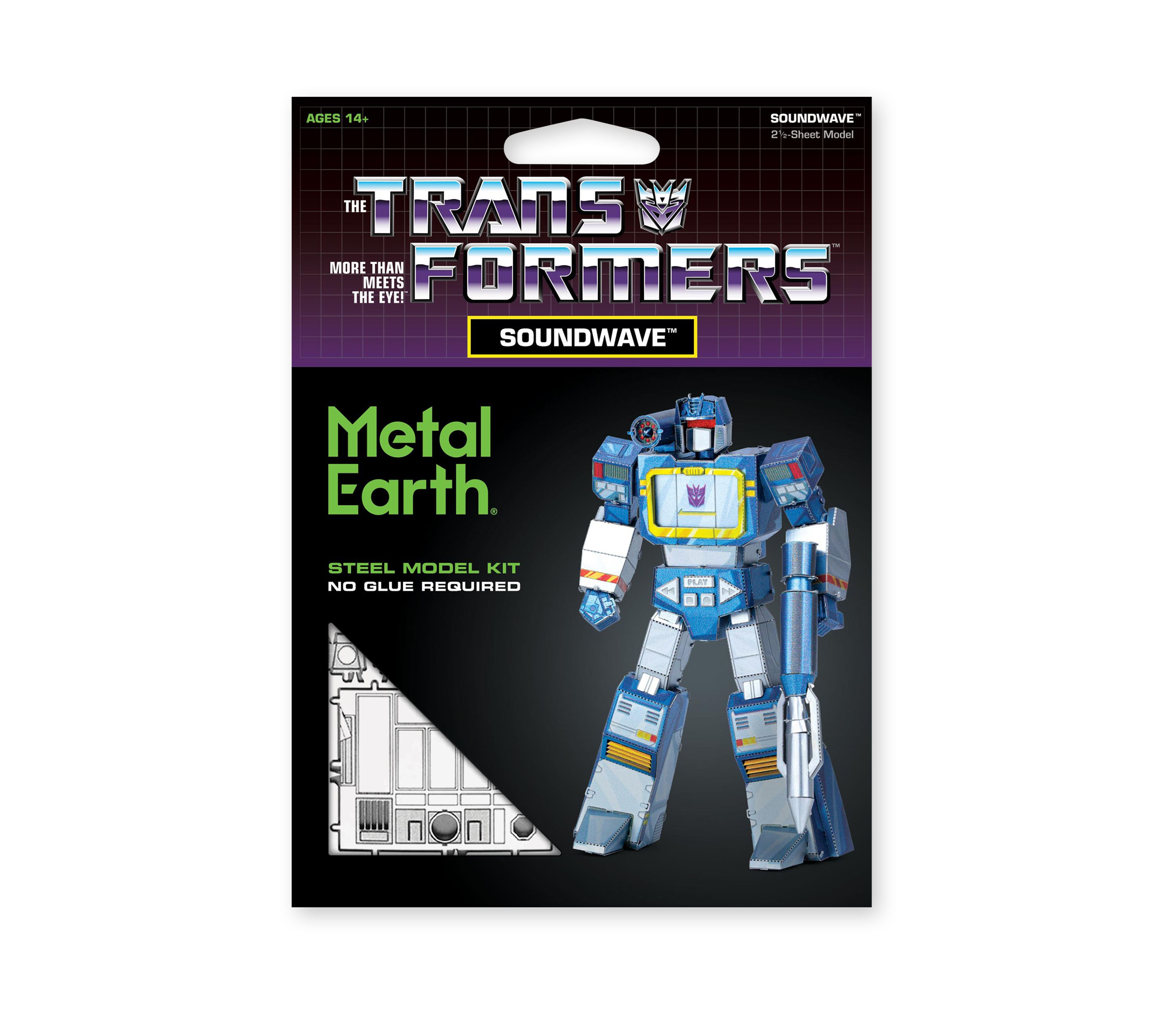 Metal Earth 3D Metal Model Kit - Transformers Color Soundwave