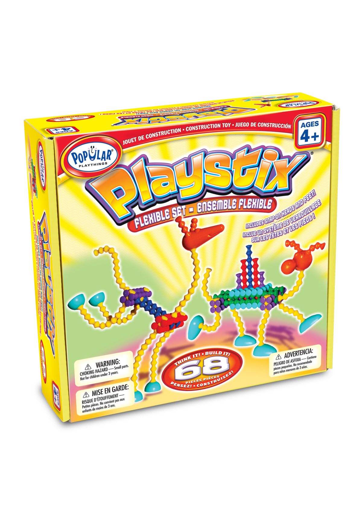Playstix Flexible Construction Set: 68 Pieces