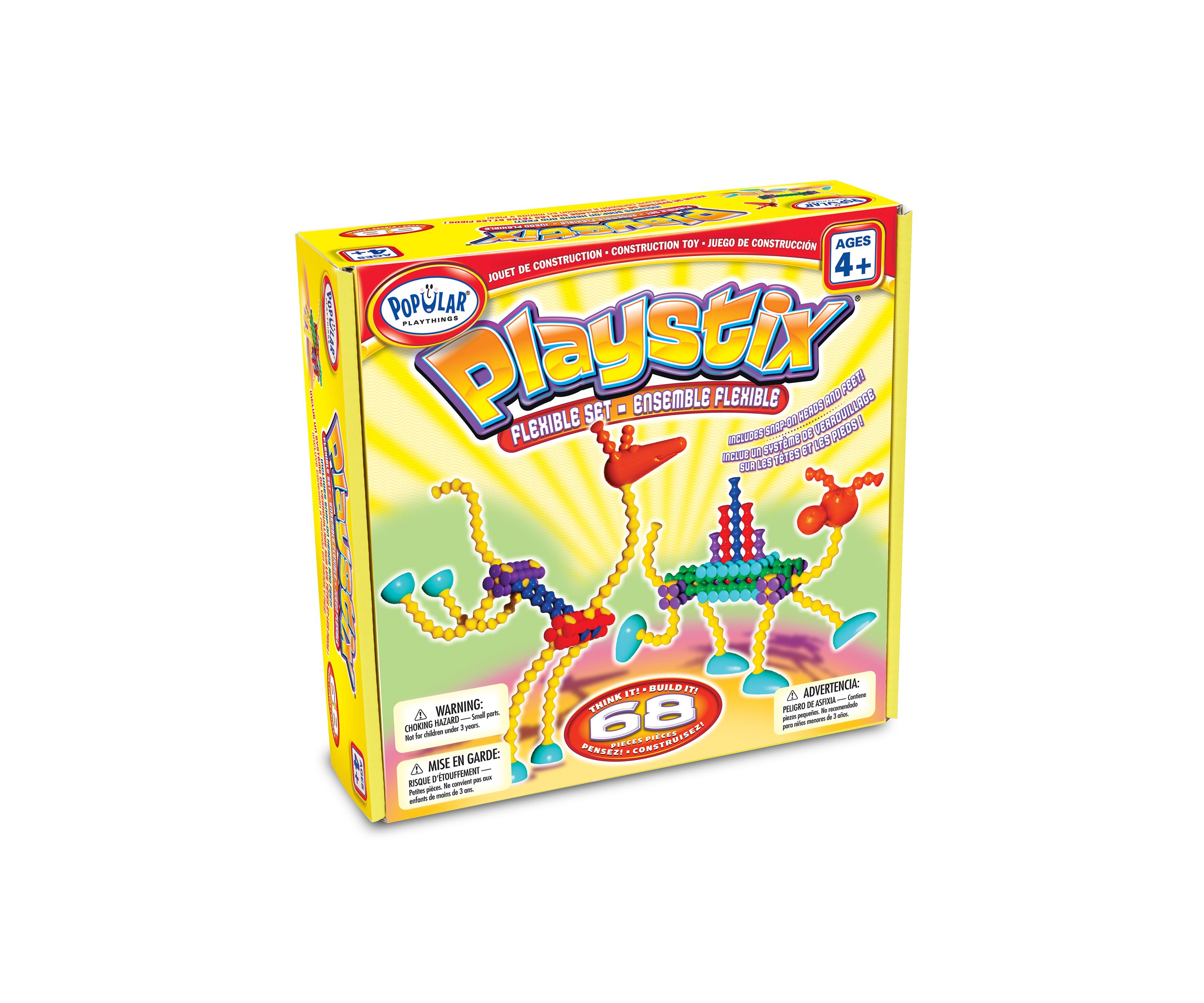 Playstix Flexible Construction Set: 68 Pieces