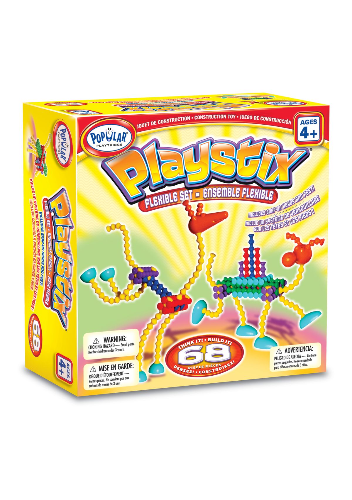 Playstix Flexible Construction Set: 68 Pieces