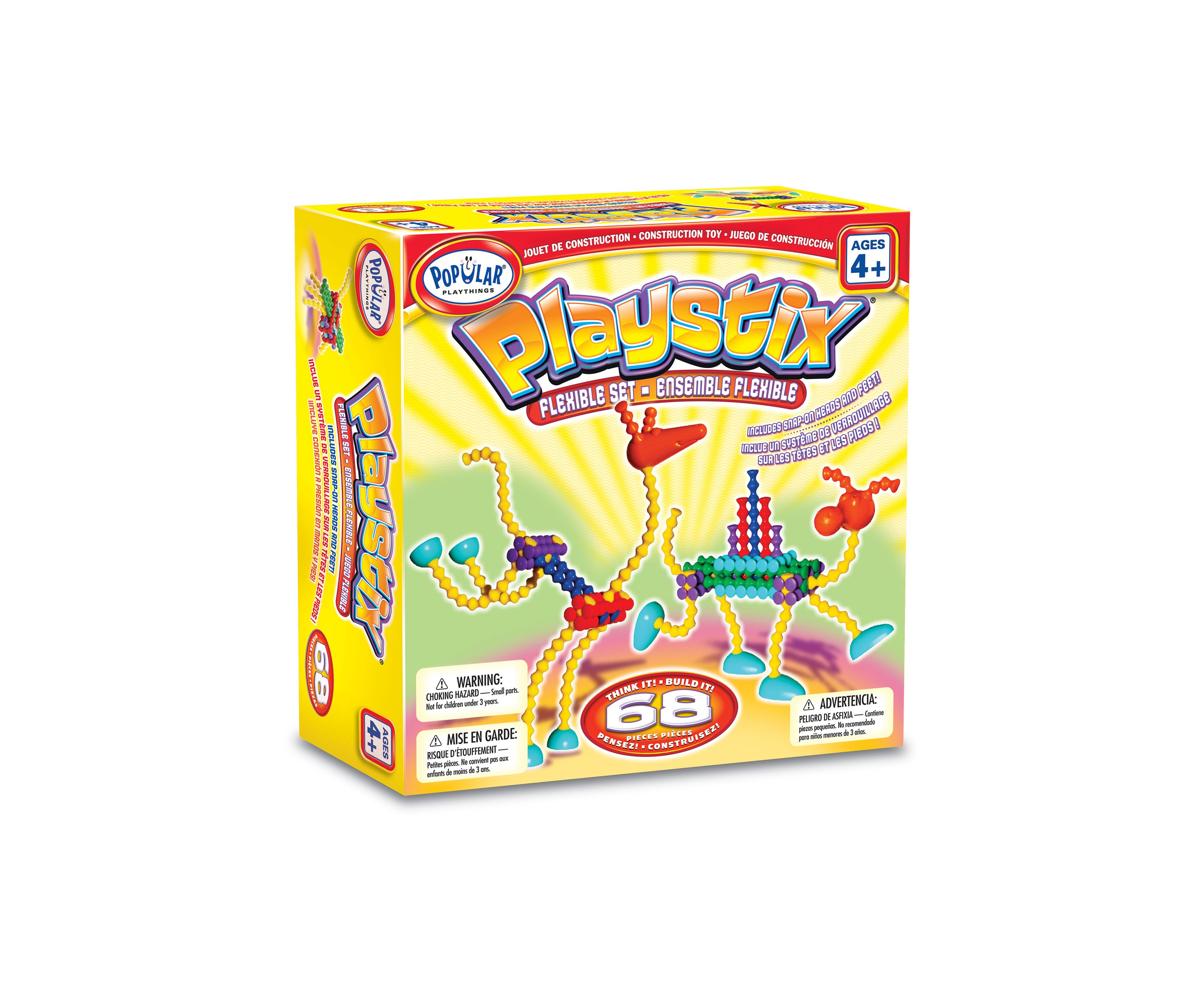 Playstix Flexible Construction Set: 68 Pieces