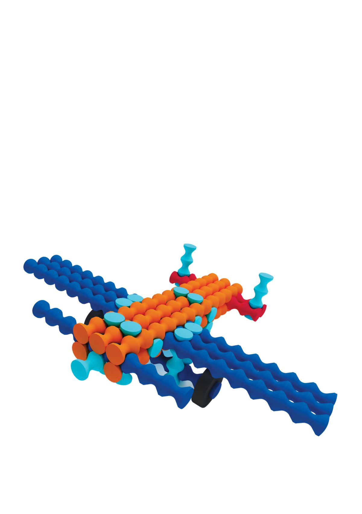 130 Piece Playstix Vehicles Building and Construction Set