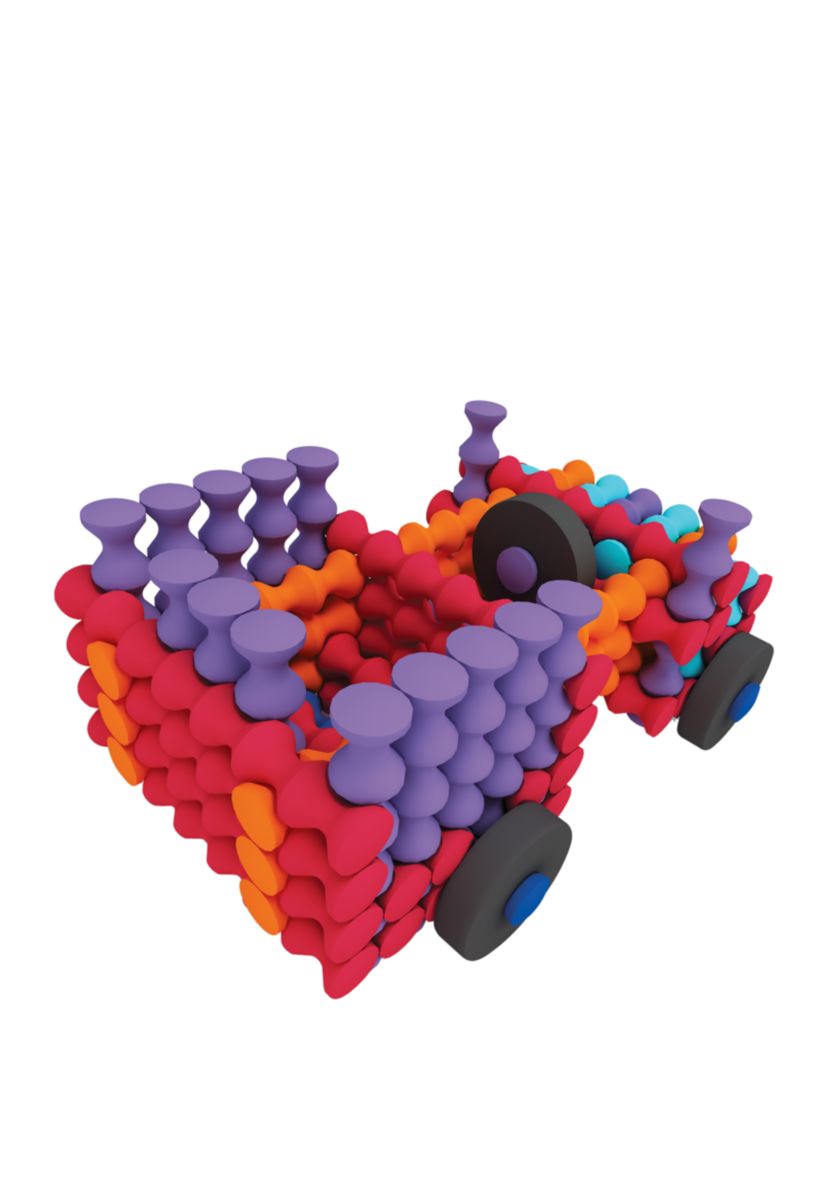 130 Piece Playstix Vehicles Building and Construction Set