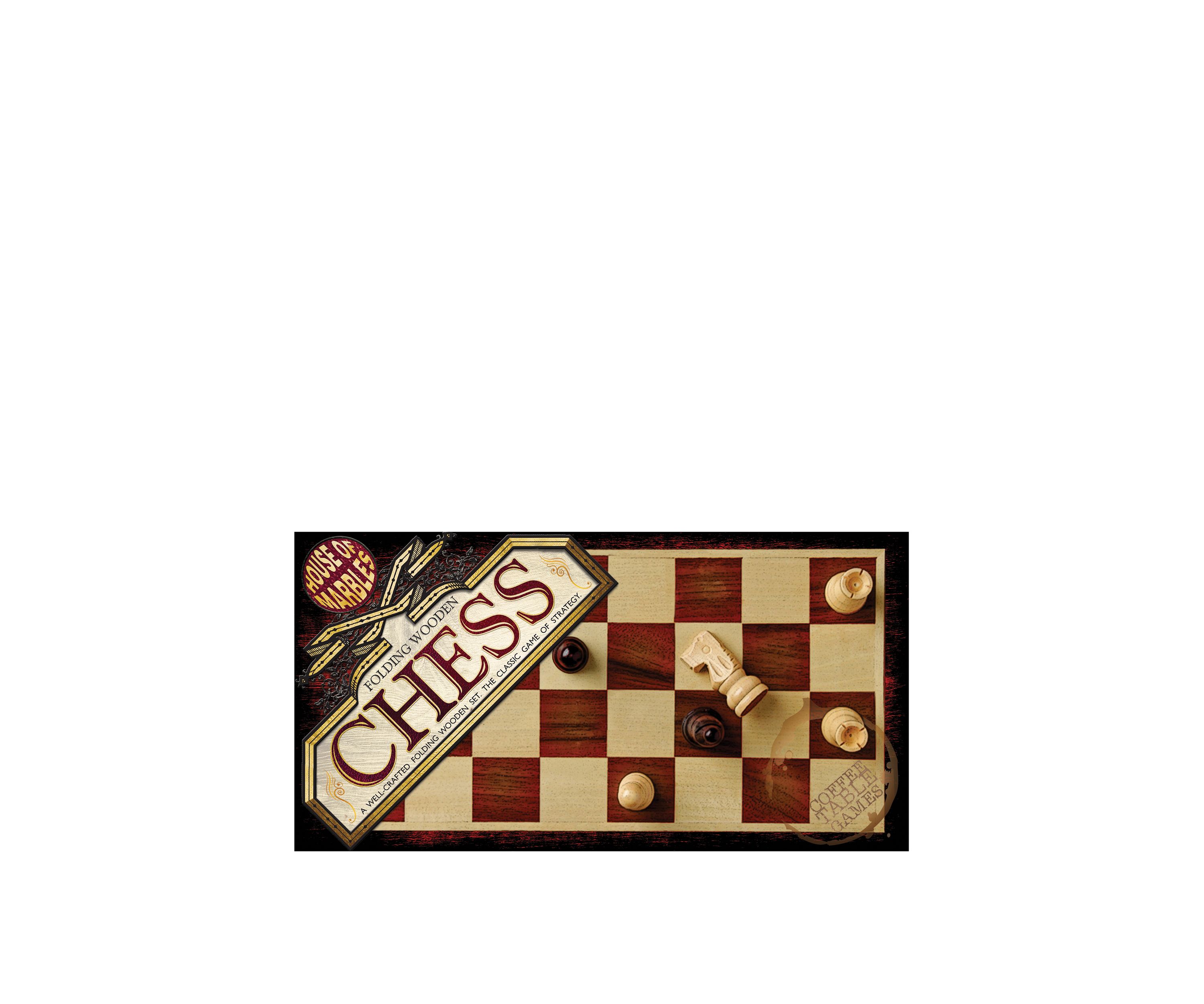 Folding Wooden Chess Family Game