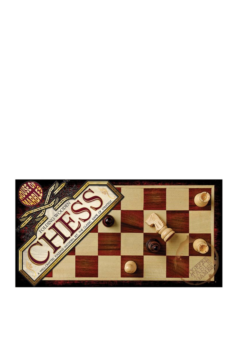 Folding Wooden Chess Family Game