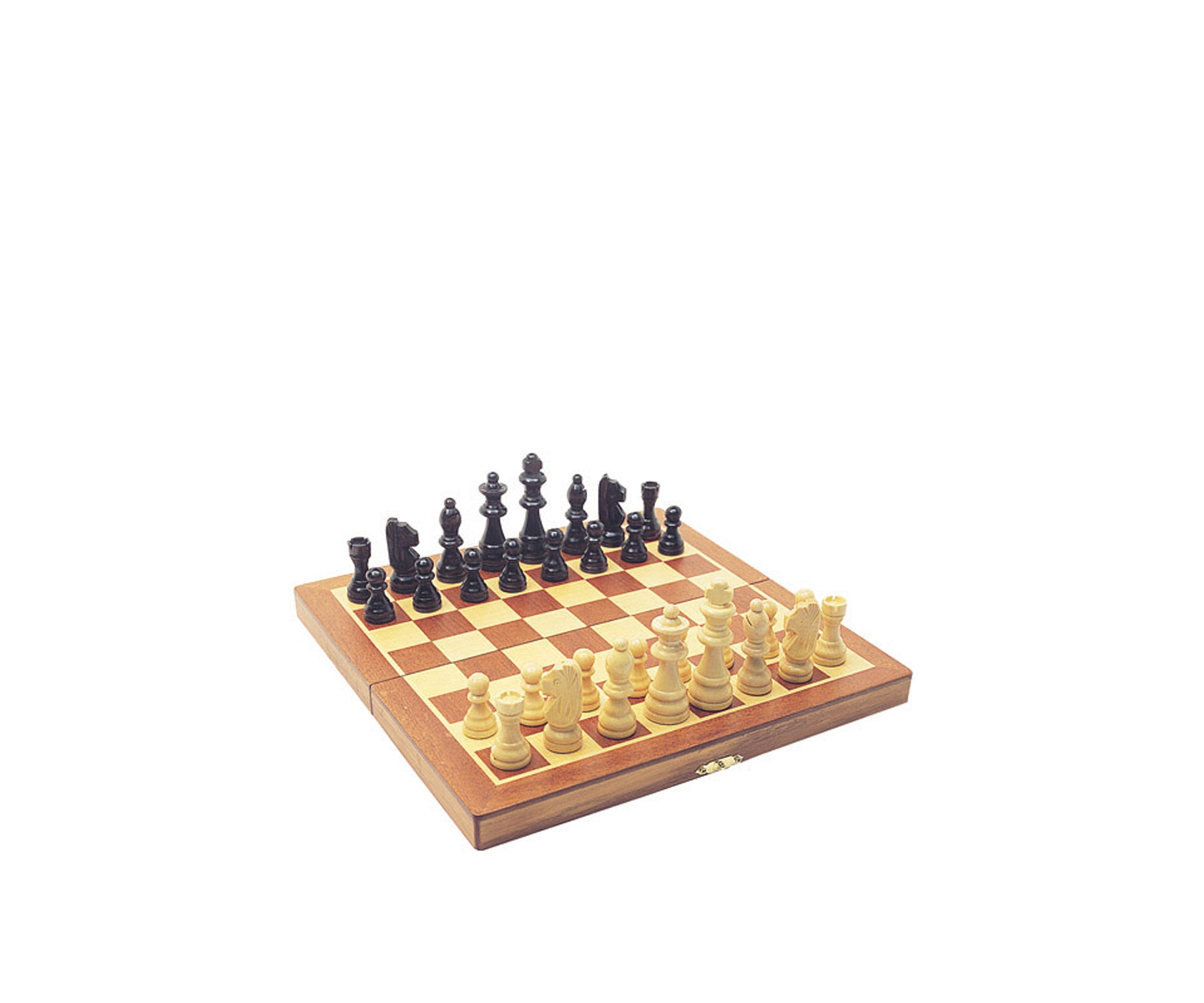 Folding Wooden Chess Family Game