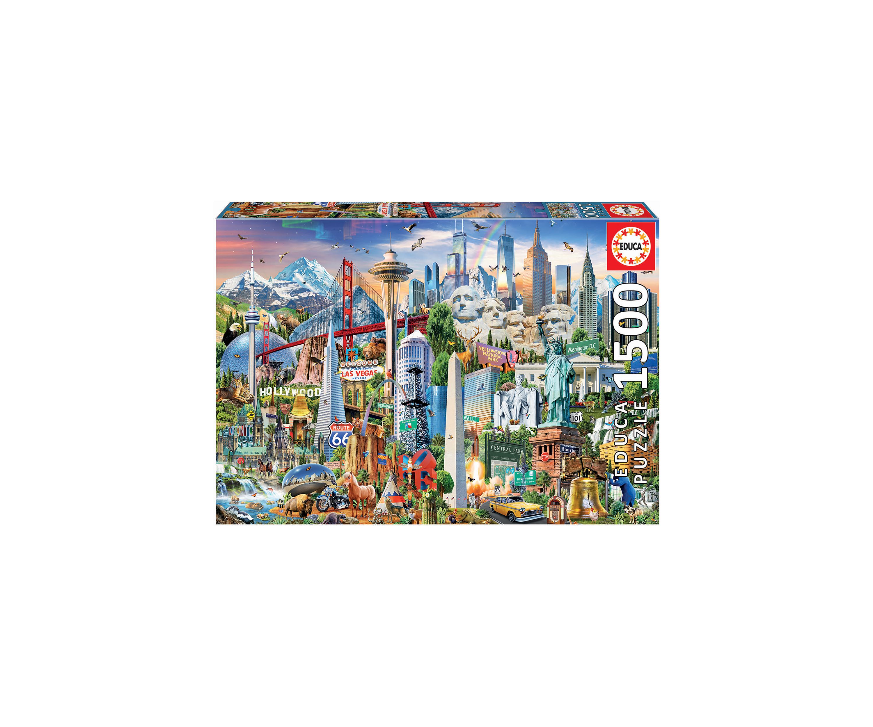 North America Landmarks: 1500 Pieces