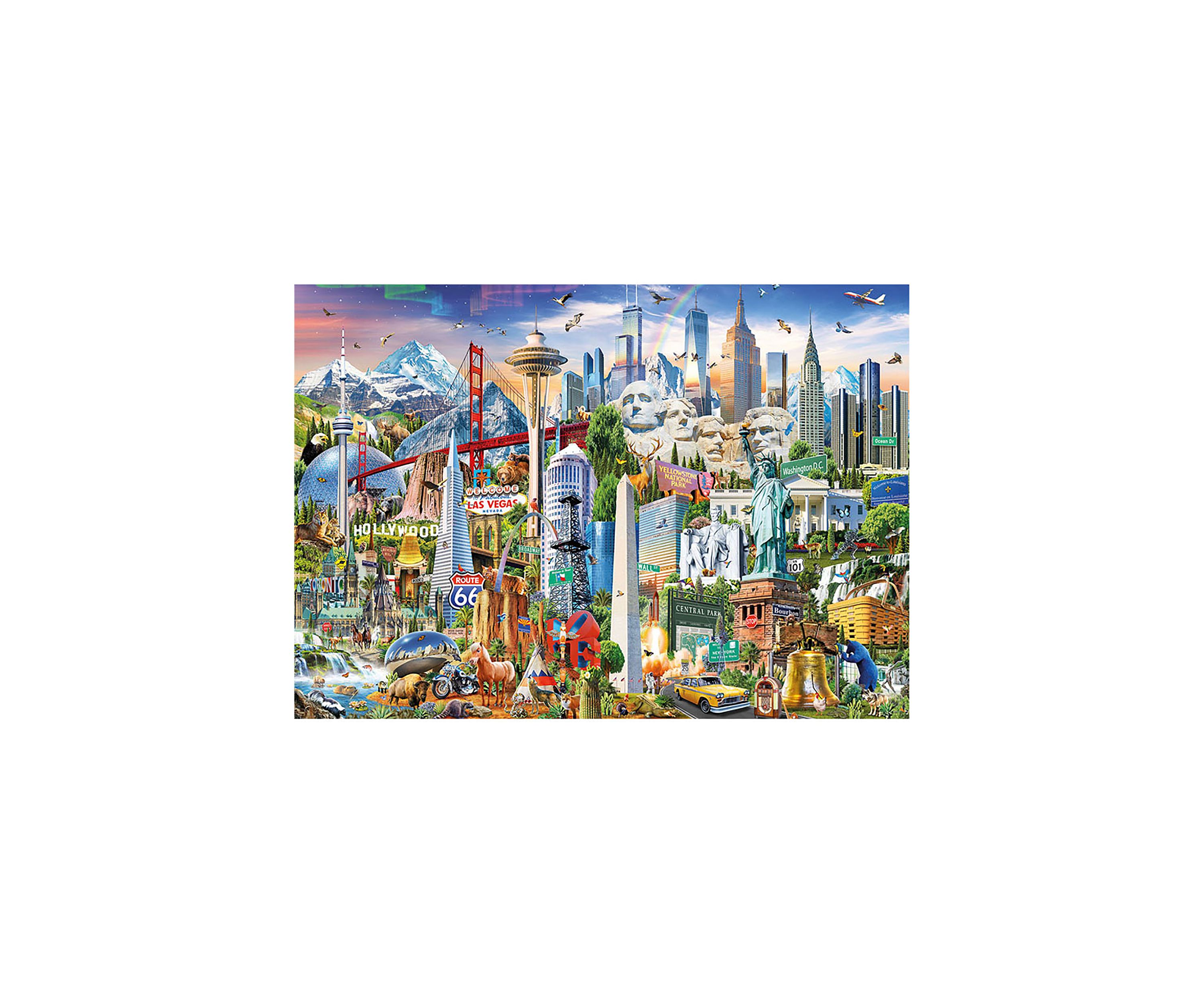 North America Landmarks: 1500 Pieces