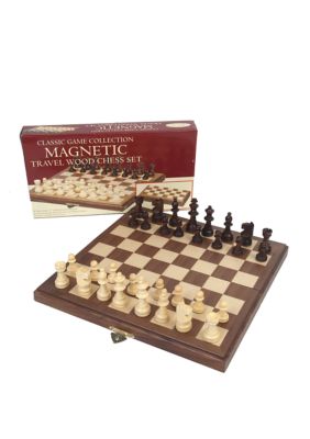 Travel Magnetic Walnut Chess Set