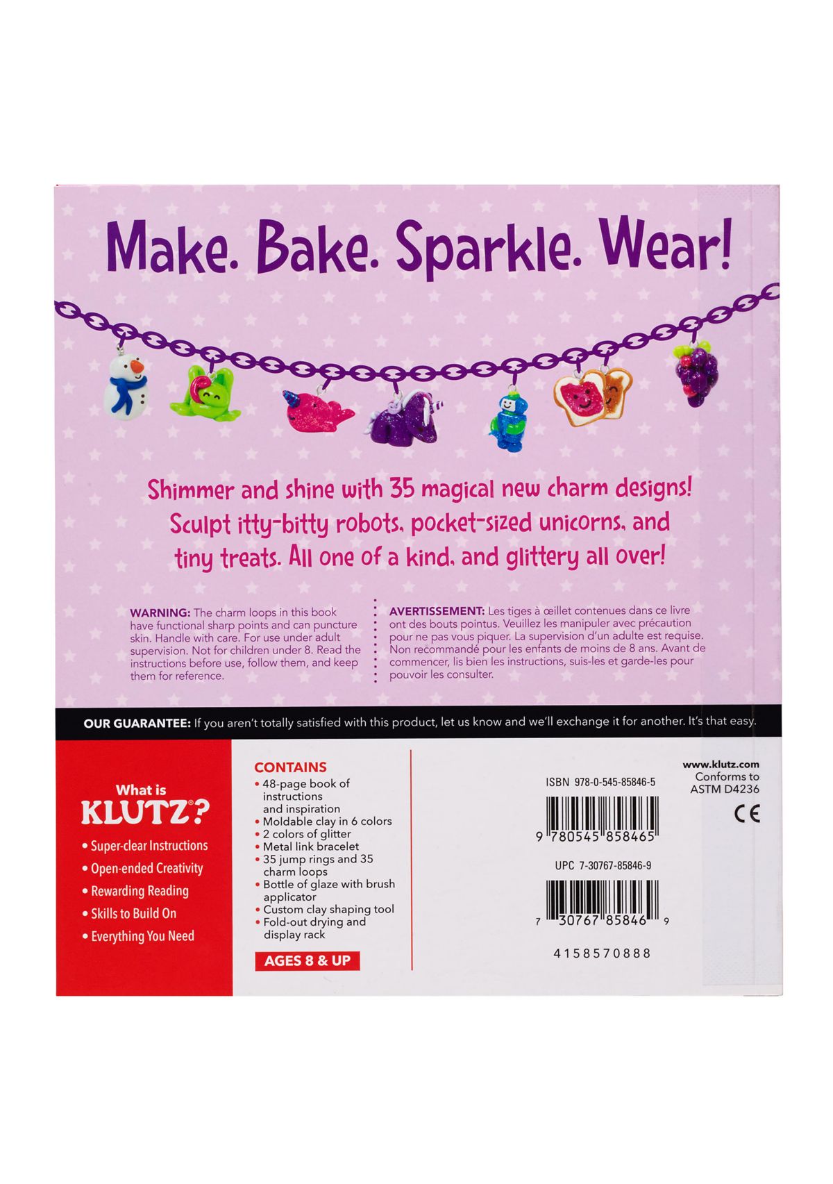 Make Glitter Clay Charms Craft Kit