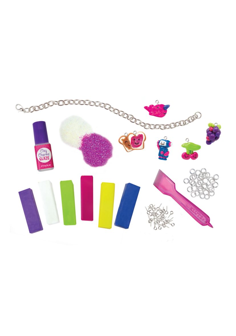Make Glitter Clay Charms Craft Kit
