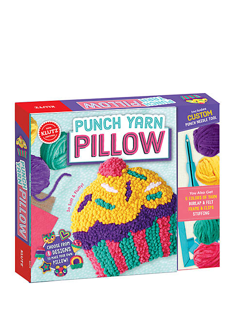 Klutz Punch Yarn Pillow Craft Kit