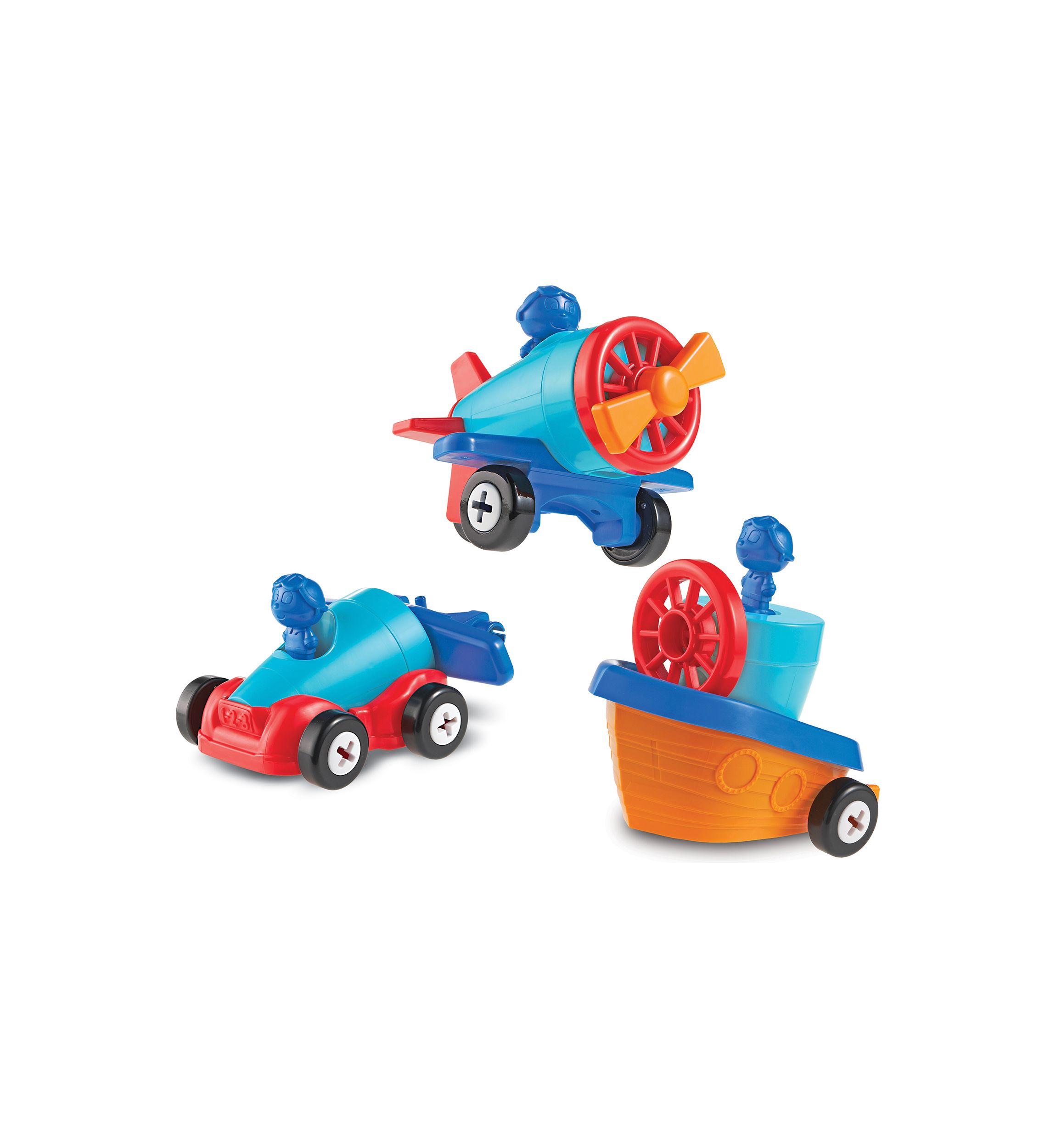 Learning Essentials - 1-2-3 Build It! Car-Plane-Boat