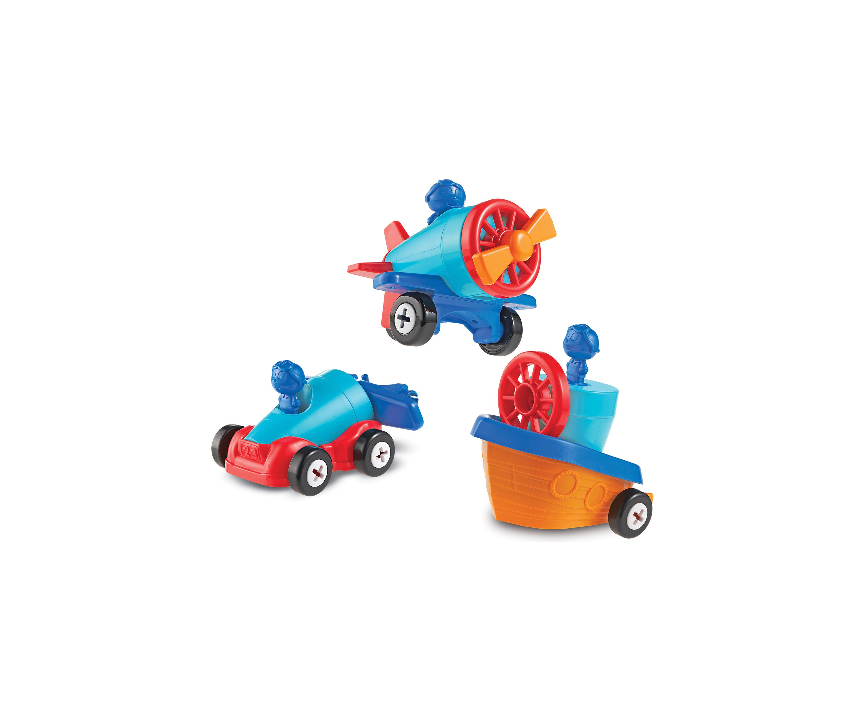 Learning Essentials - 1-2-3 Build It! Car-Plane-Boat