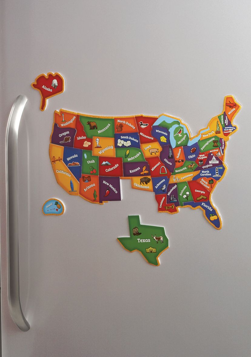 Learning Essentials - Magnetic U.S. Map Puzzle: 44 Pieces
