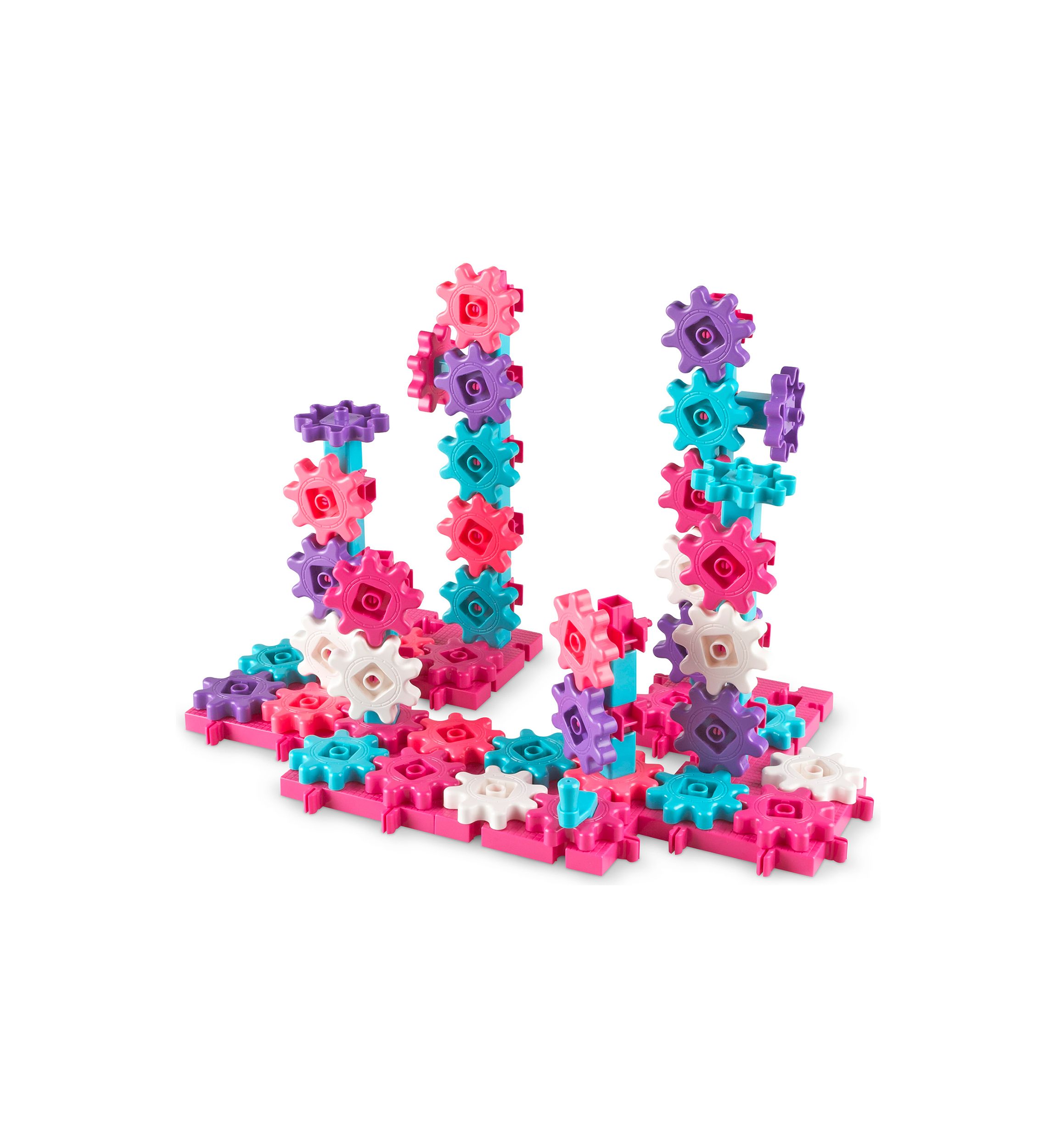 Gears! Gears! Gears! - 100-Piece Deluxe Pink Building Set