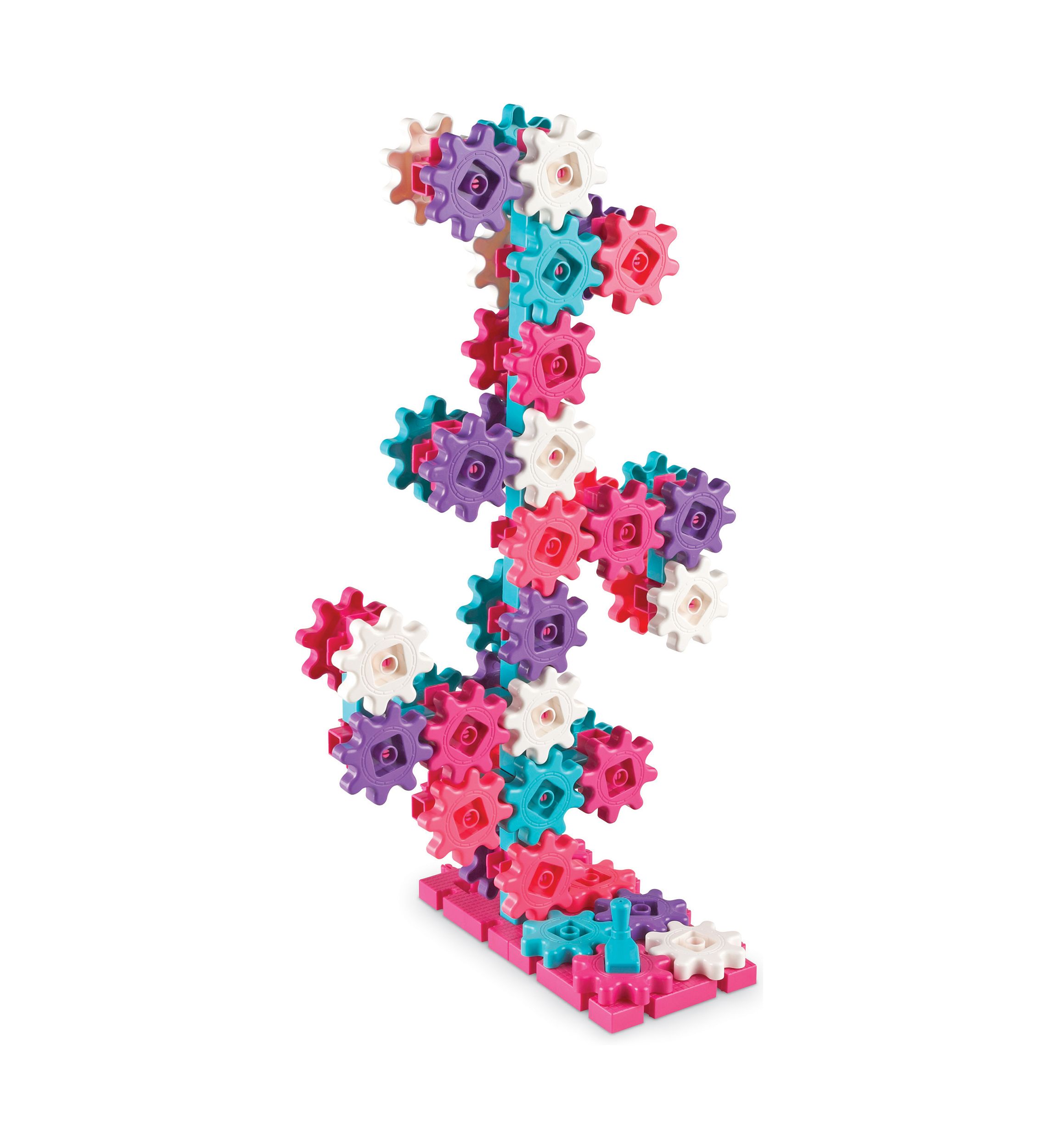 Gears! Gears! Gears! - 100-Piece Deluxe Pink Building Set