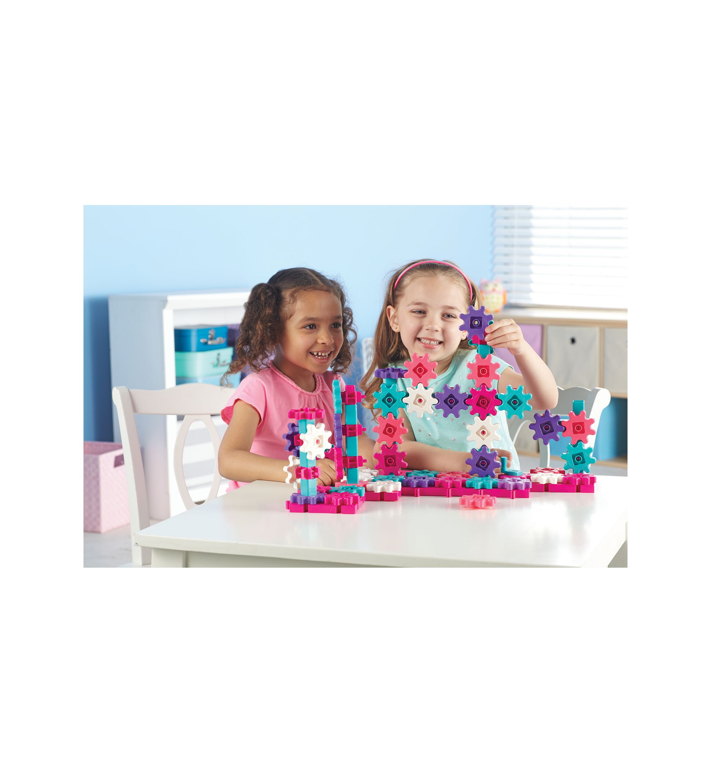 Gears! Gears! Gears! - 100-Piece Deluxe Pink Building Set