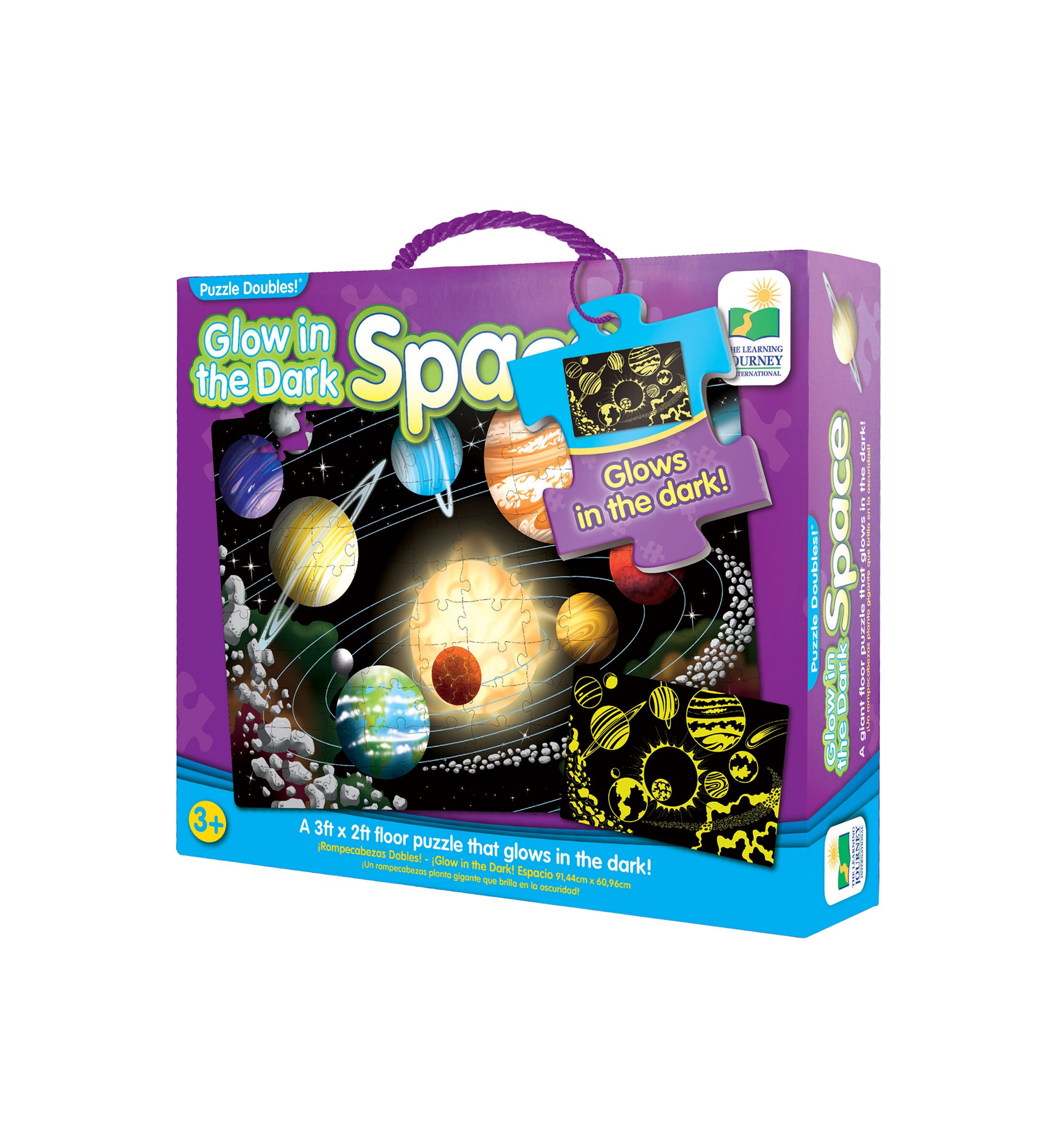 Puzzle Doubles! - Glow in the Dark Space: 100 Pcs