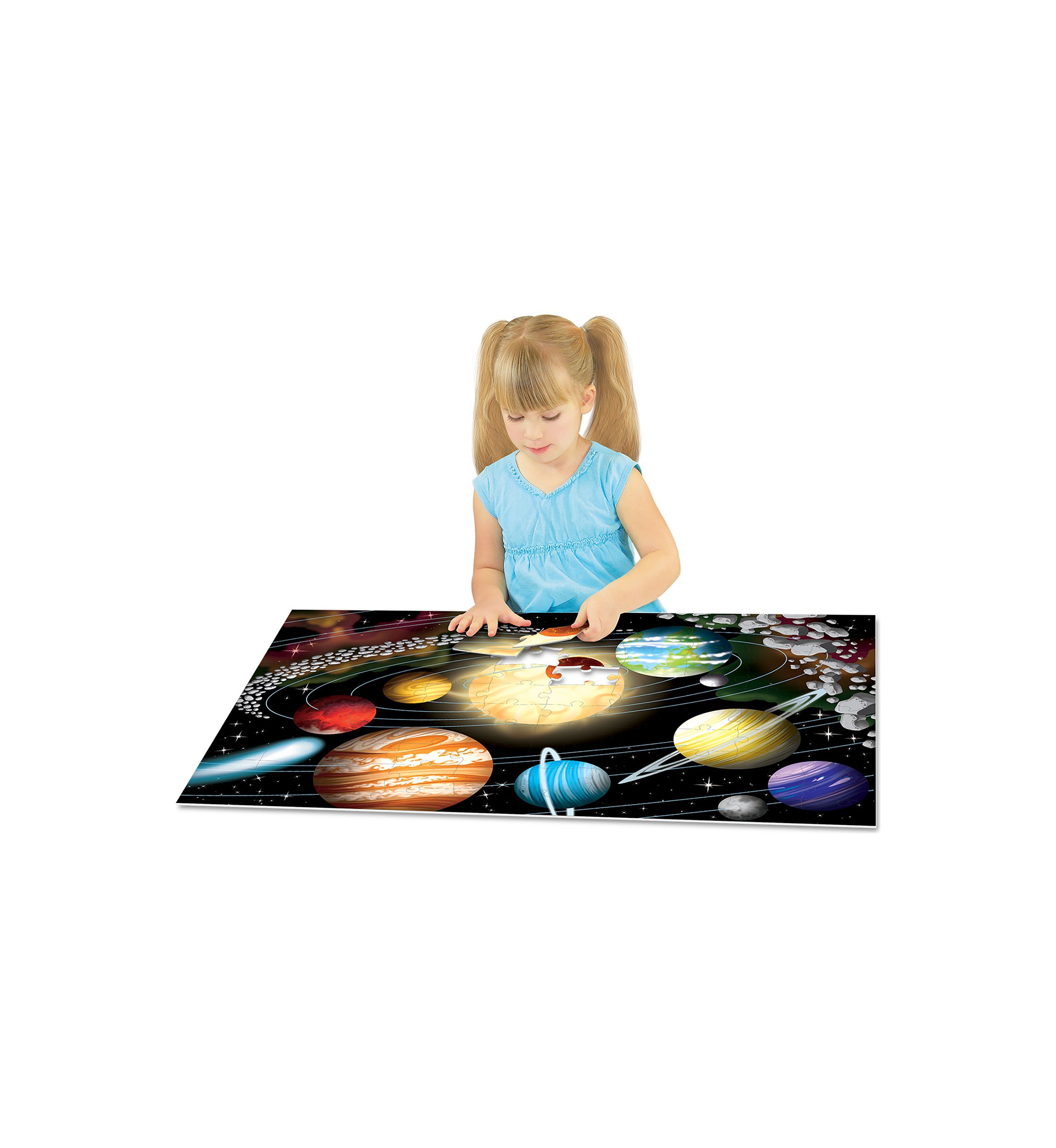 Puzzle Doubles! - Glow in the Dark Space: 100 Pcs