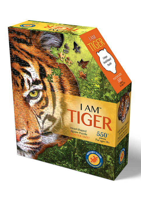 Briarpatch I Am Tiger Shaped Jigsaw Puzzle: 550