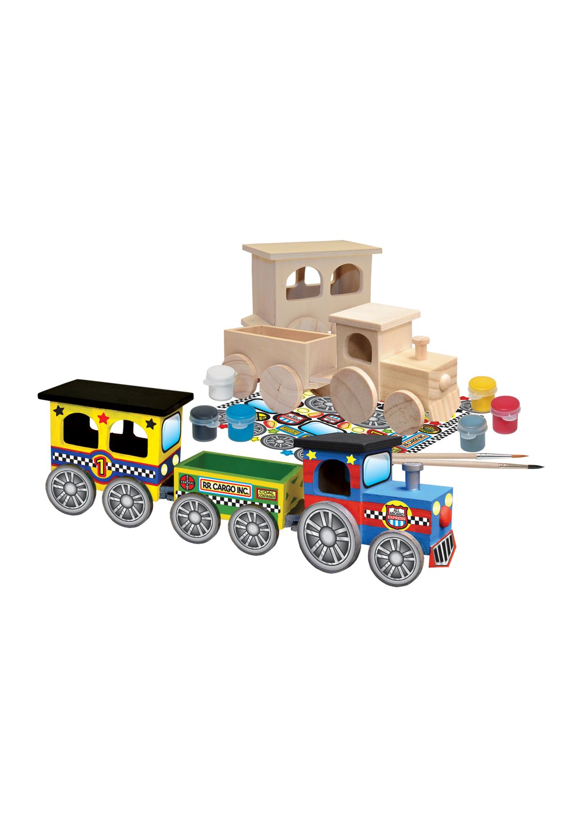 Works of Ahhh... Wood Painting Kit - Choo Choo Train