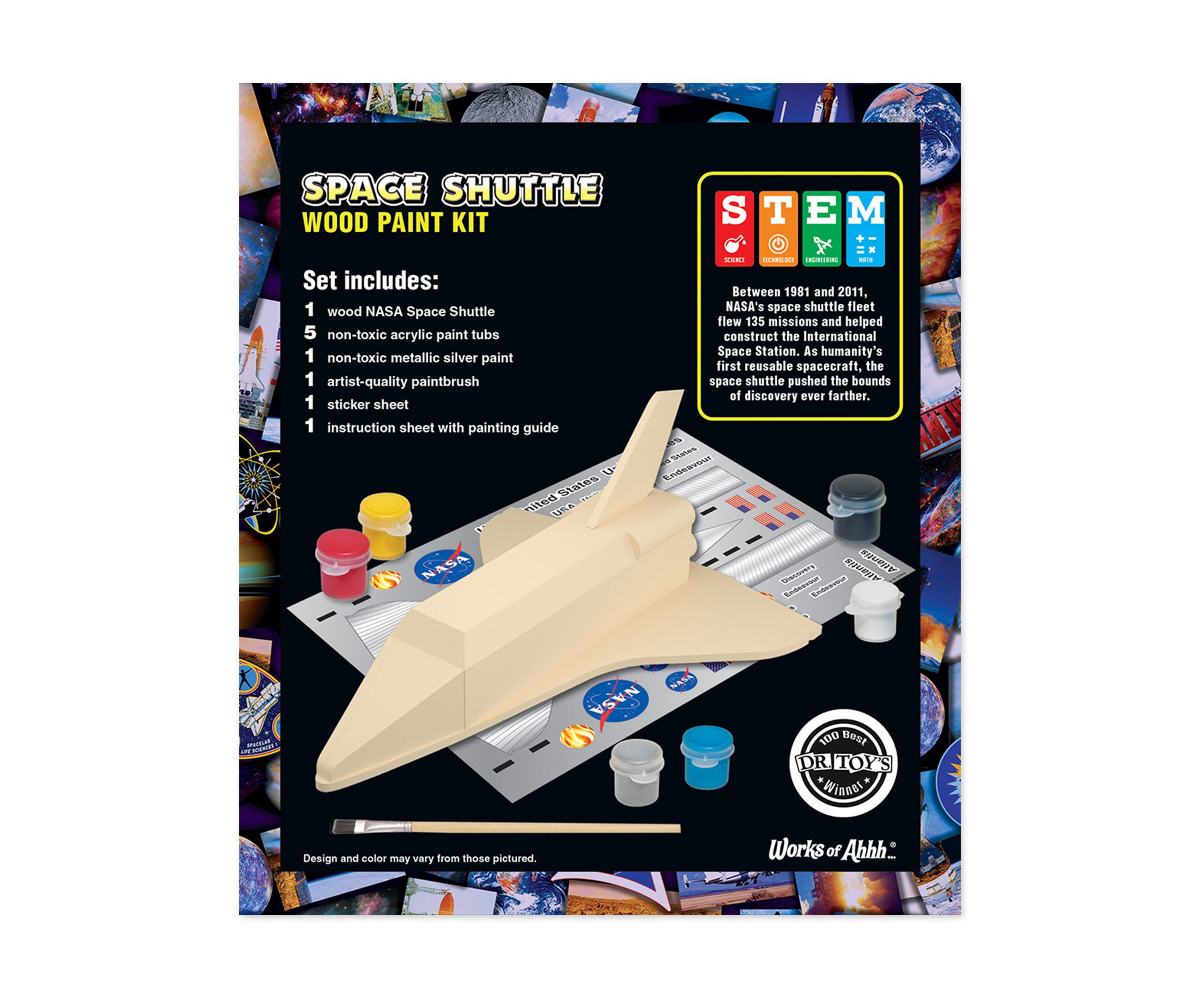 Works of Ahhh... Wood Paint Kit - NASA Space Shuttle