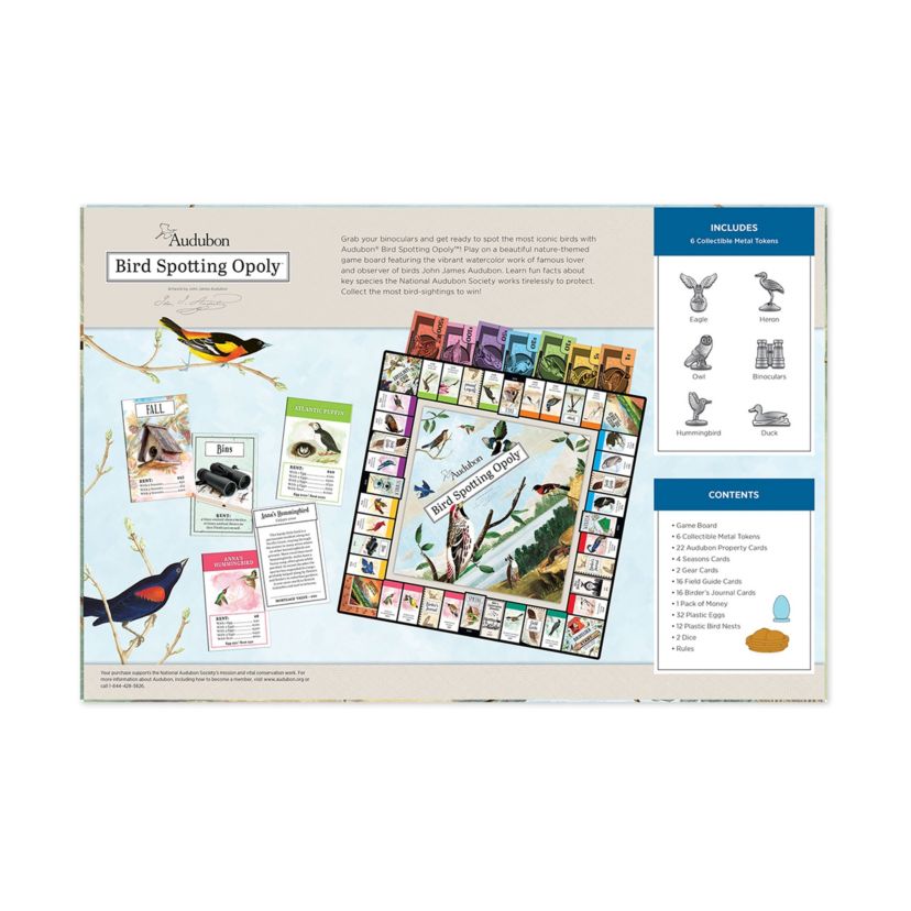 Audubon Bird Spotting Opoly Collectors Edition Set