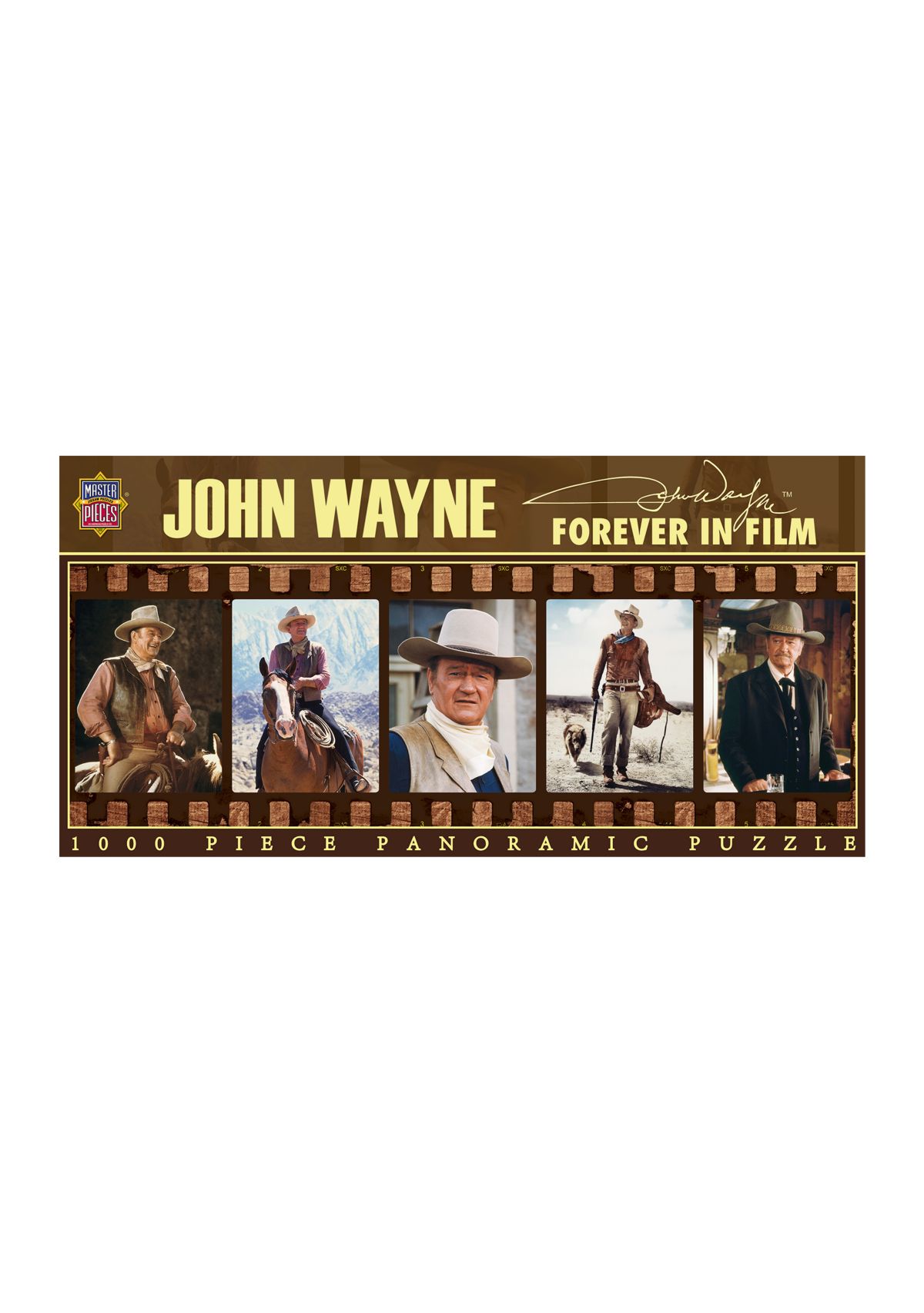 John Wayne - Forever in Film Panoramic Puzzle: 1000 Pieces