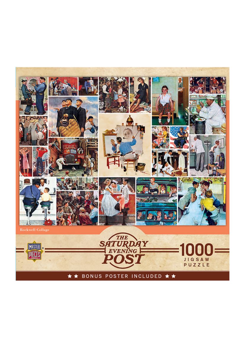 The Saturday Evening Post - Norman Rockwell Collage: 1000 Pcs