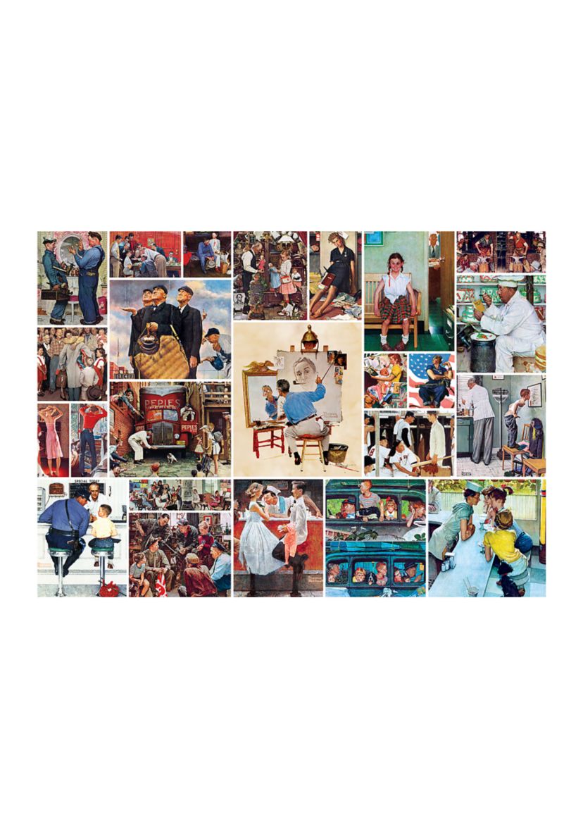 The Saturday Evening Post - Norman Rockwell Collage: 1000 Pcs