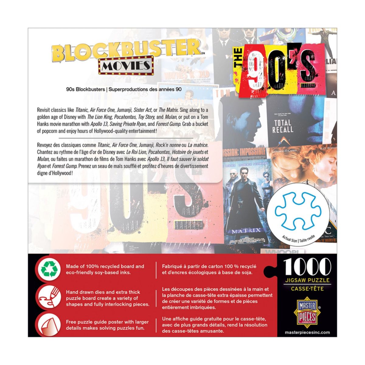 Blockbuster Movies - 90s Blockbusters: 1000 Pcs