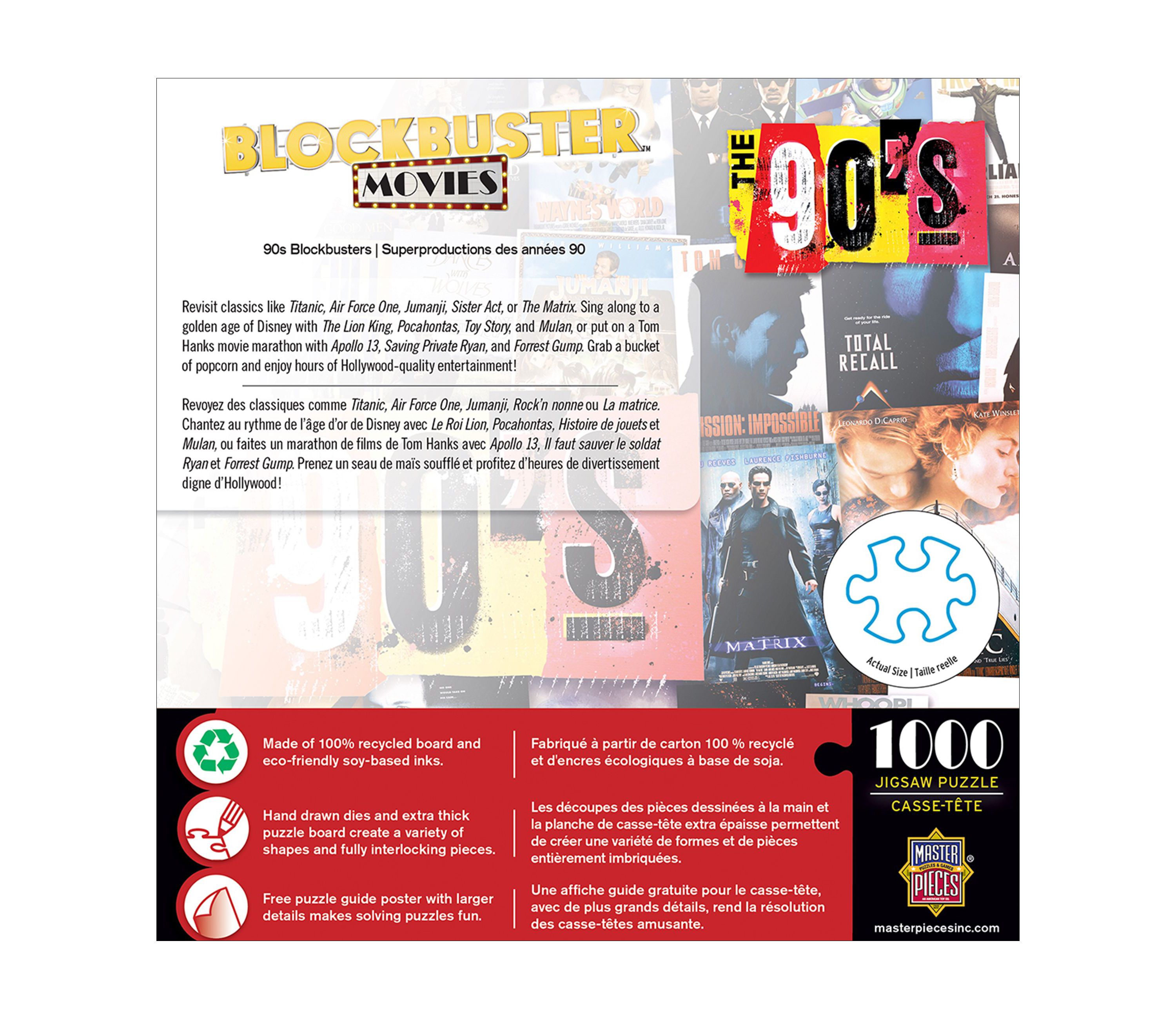 Blockbuster Movies - 90s Blockbusters: 1000 Pcs
