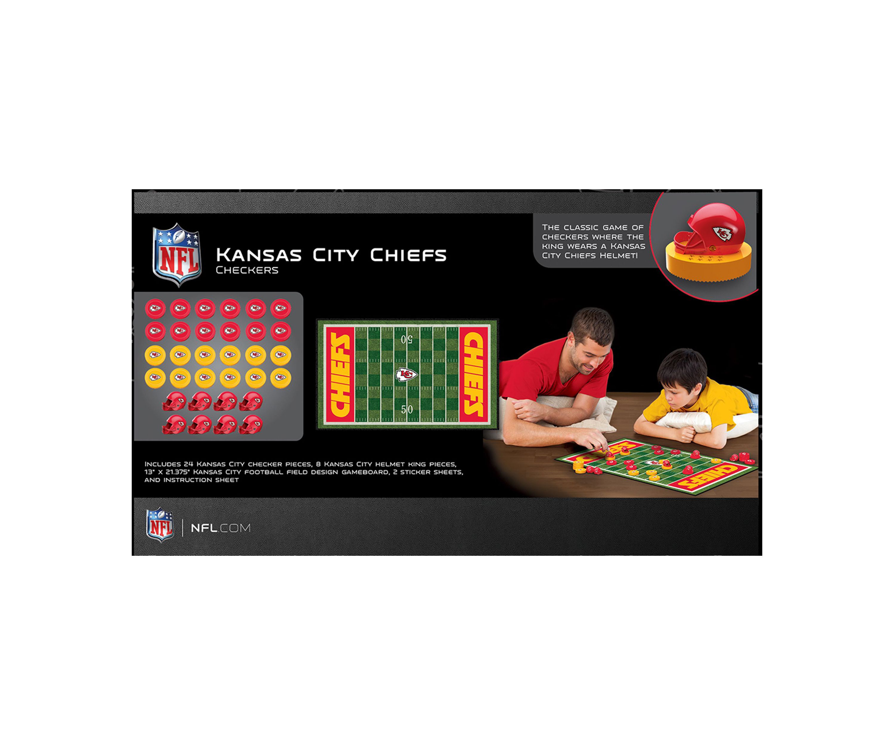 NFL Checkers Game Set - Kansas City Chiefs