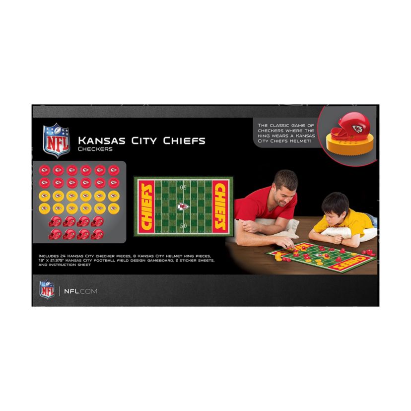 NFL Checkers Game Set - Kansas City Chiefs