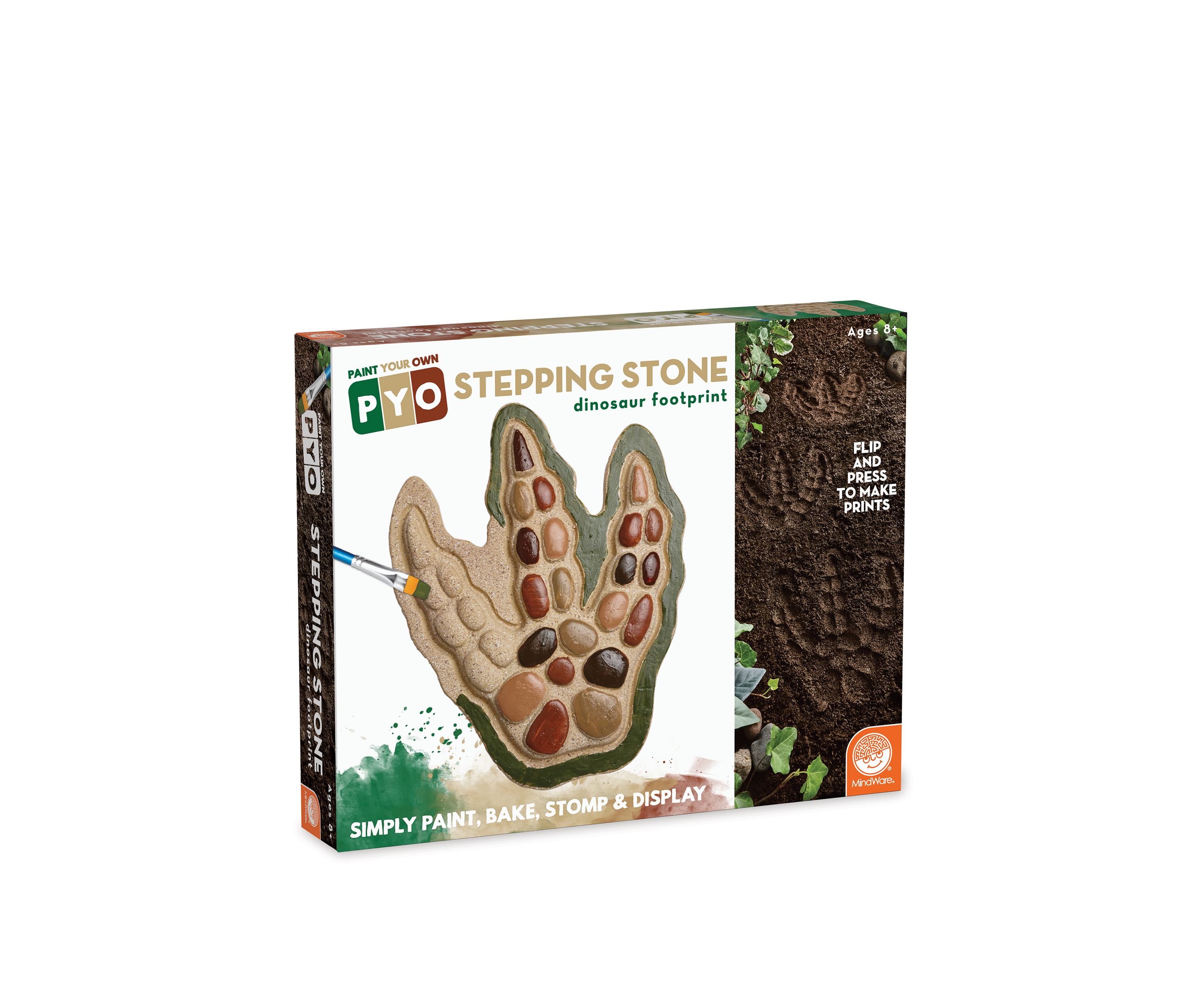 Paint Your Own Stepping Stone - Dinosaur Footprint
