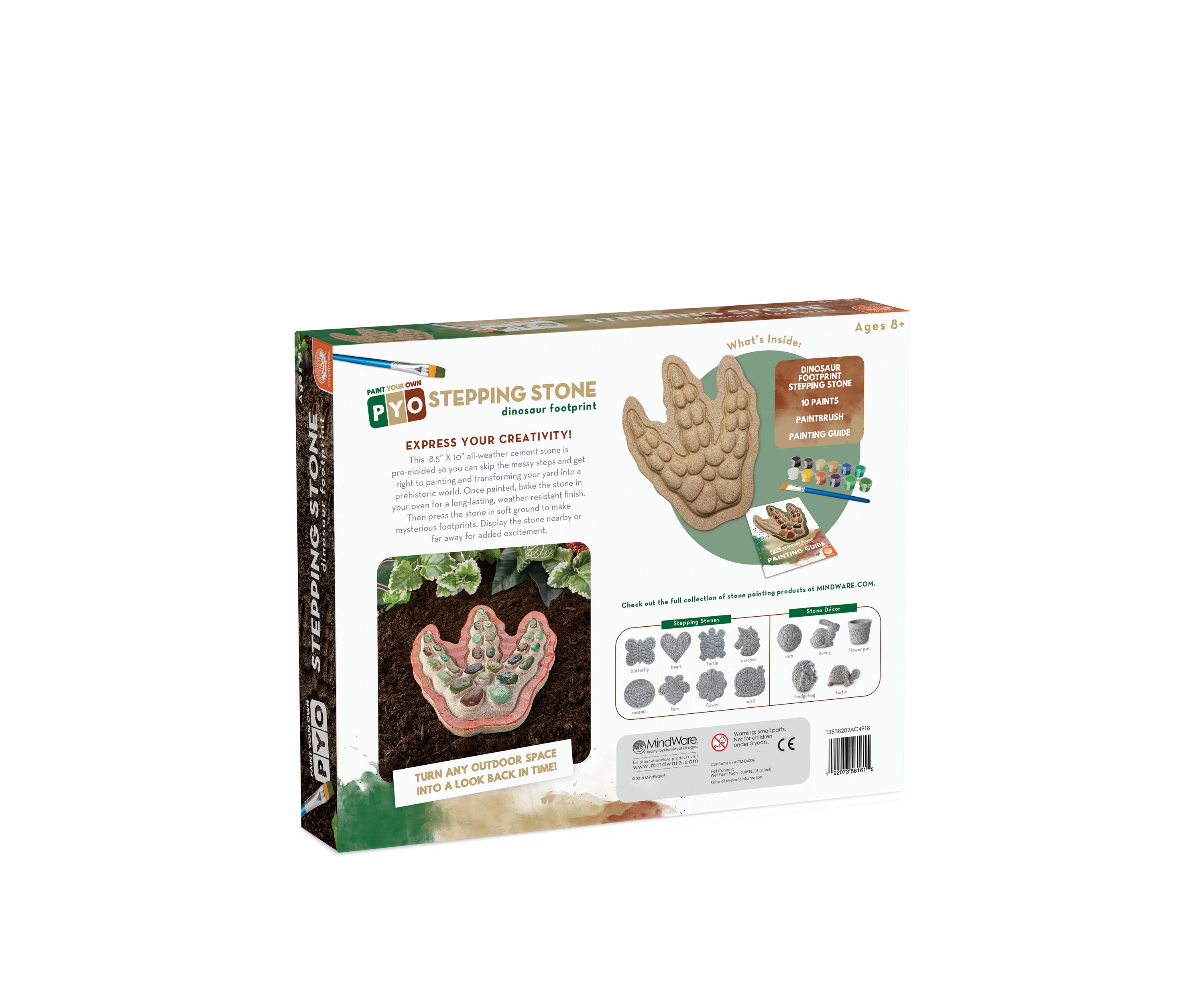 Paint Your Own Stepping Stone - Dinosaur Footprint