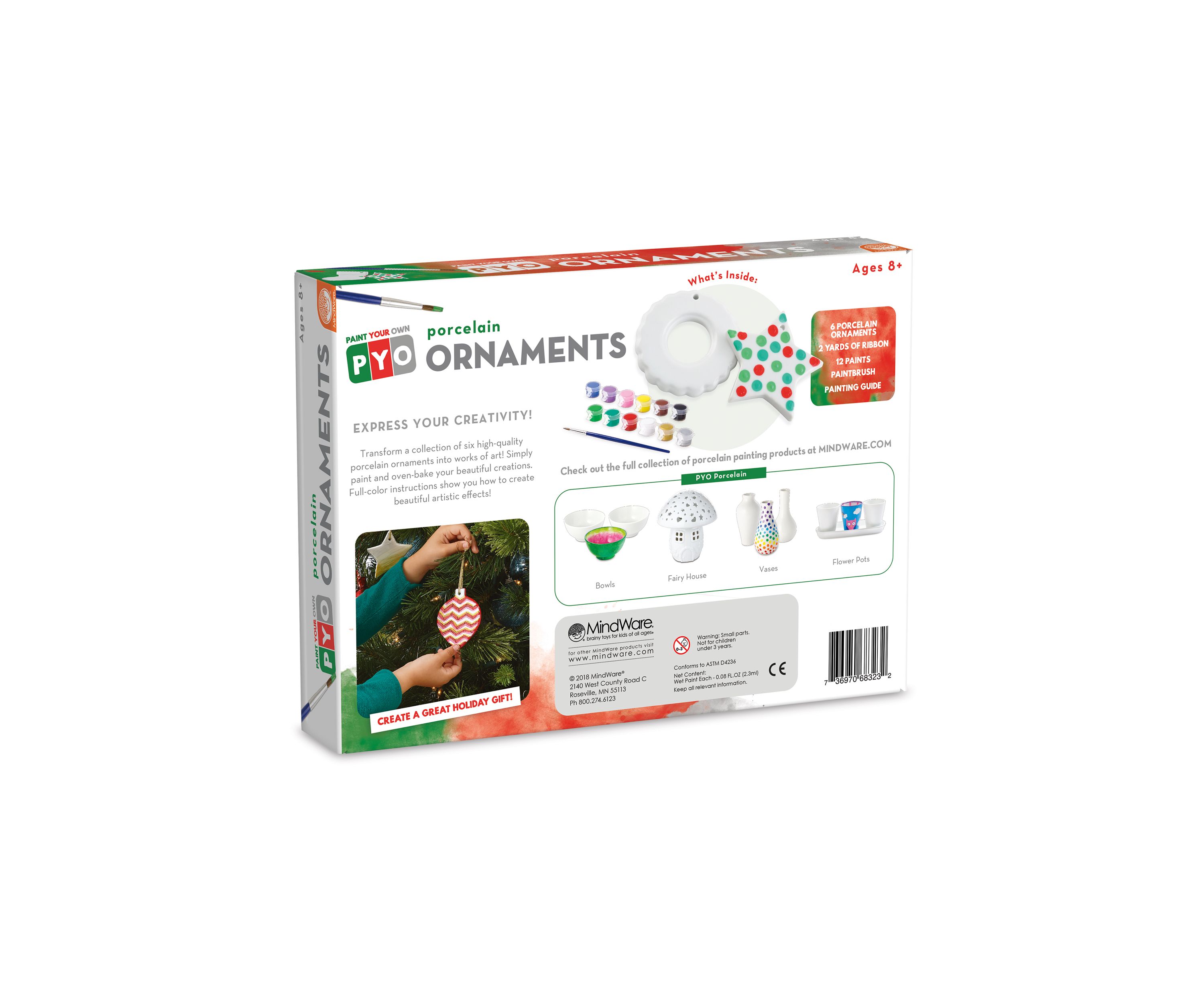 Paint Your Own Porcelain Ornaments Craft Kit