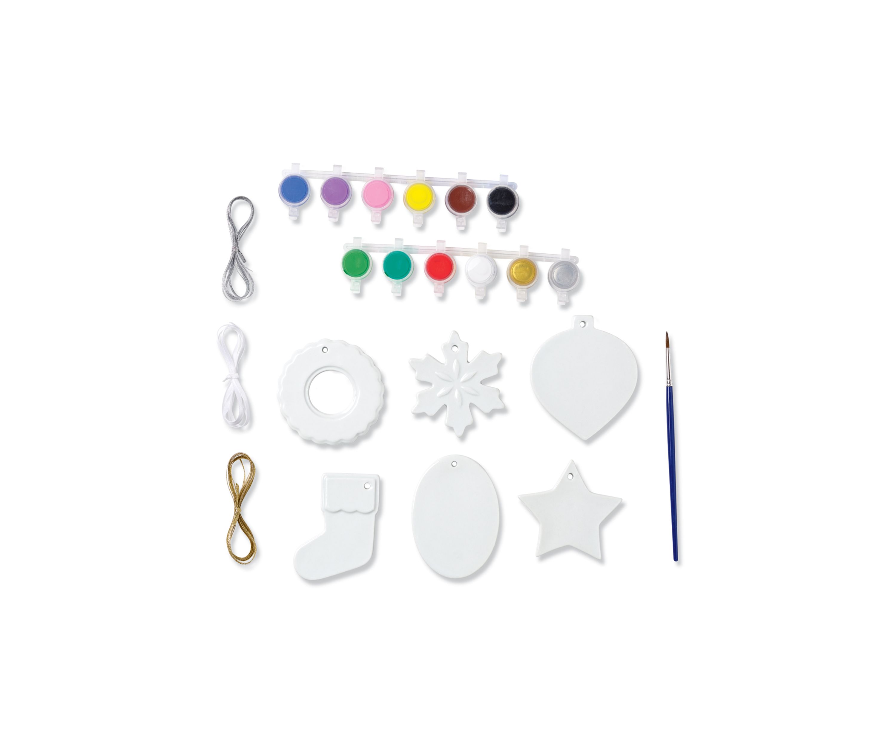 Paint Your Own Porcelain Ornaments Craft Kit