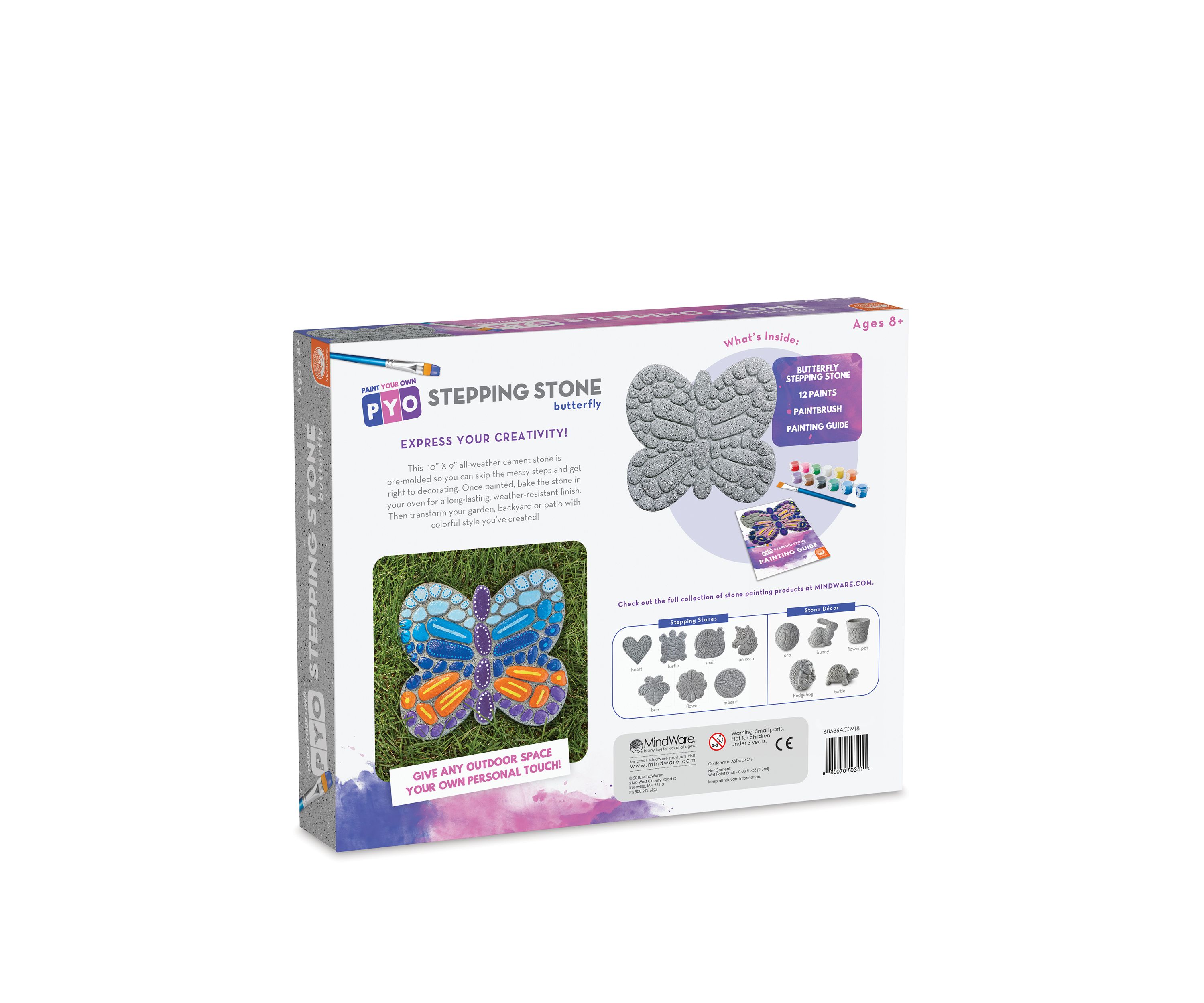 Paint Your Own Butterfly Stepping Stone Painting Kit