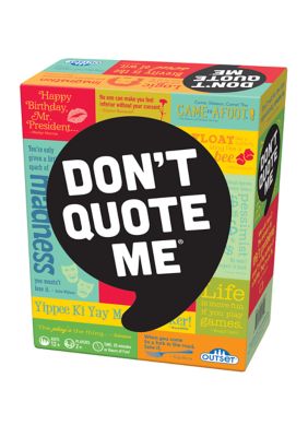 Don't Quote Me Adult Party Game