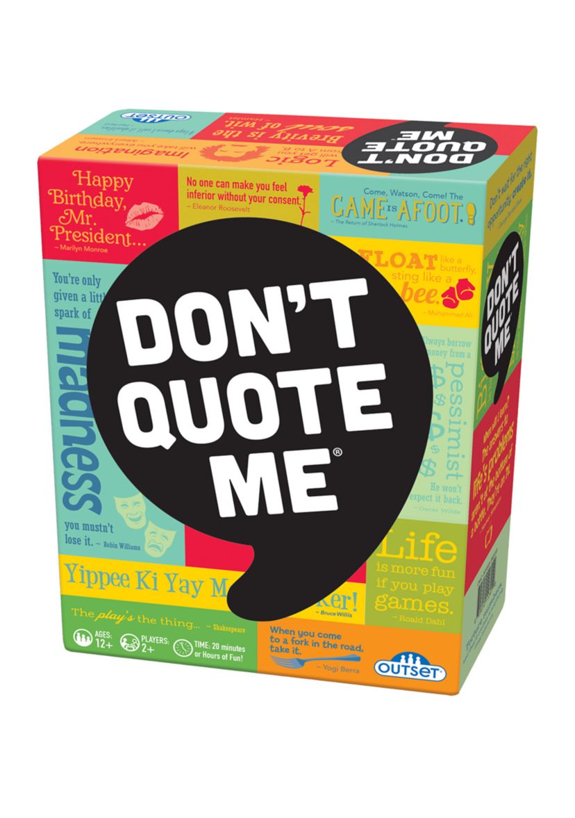 Dont Quote Me Adult Party Game